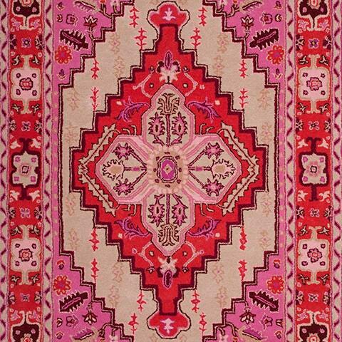 Safavieh Bellagio Bellagio 6' X 9' Area Rug, Red Pink/Ivory, large