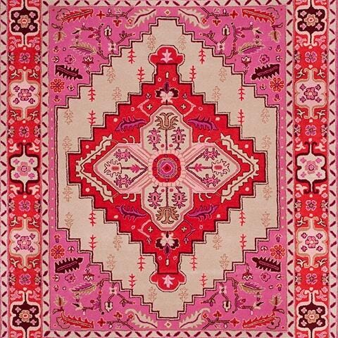 Swatch color Red Pink/Ivory 