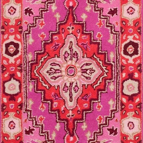 Safavieh Bellagio Bellagio 2'3" X 7' Runner, Red/Pink, large