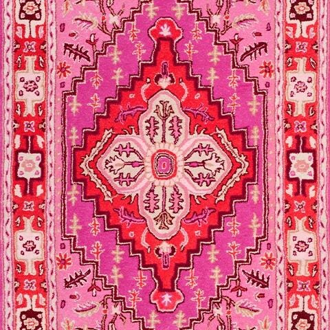 Safavieh Bellagio Bellagio 4' X 6' Area Rug, Red/Pink, large