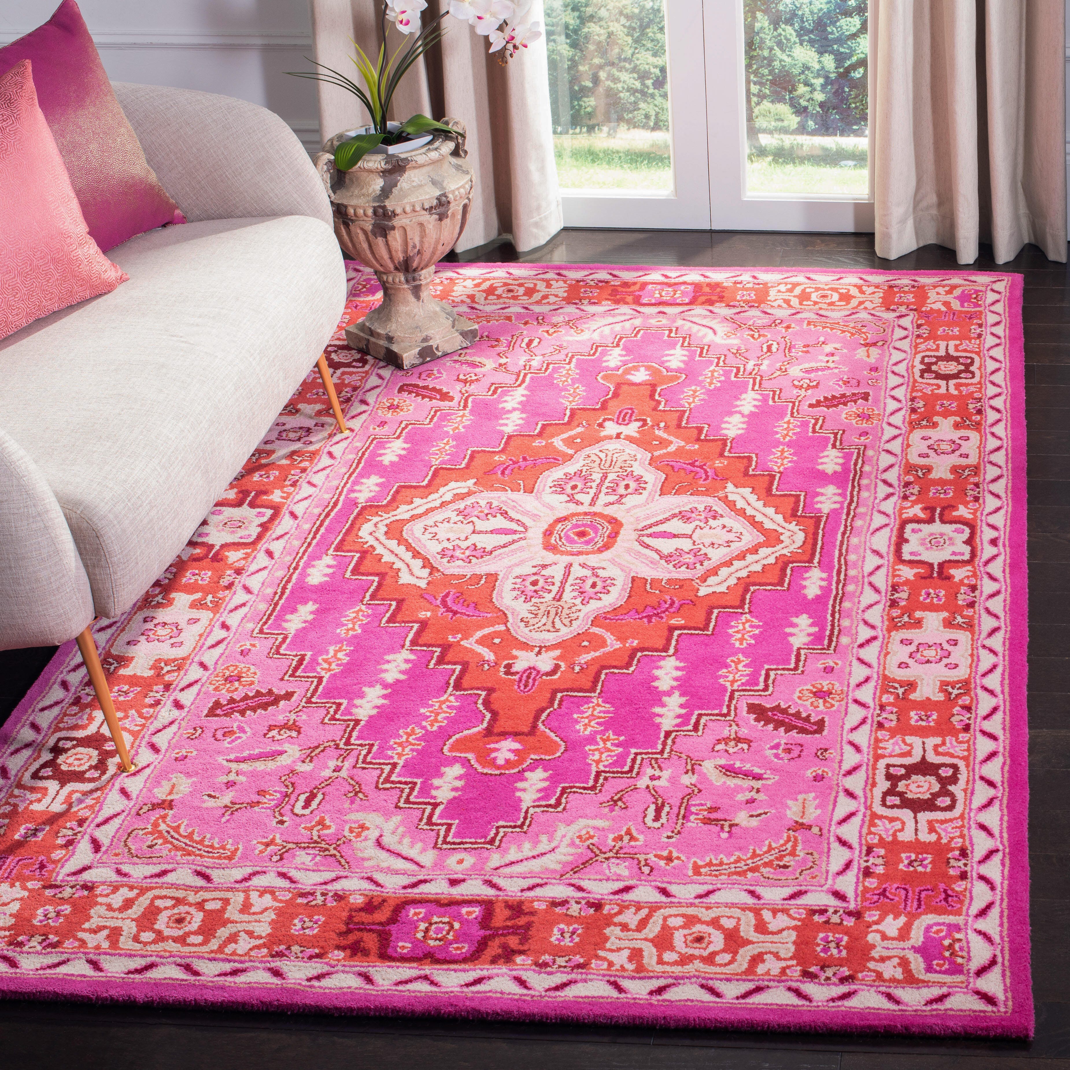 Safavieh Bellagio 5' X 8' Area Rug, Red/Pink, large