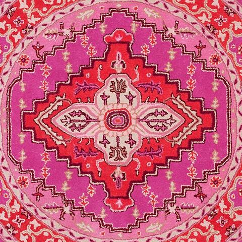 Safavieh Bellagio Bellagio 5' X 5' Round Area Rug, Red/Pink, large