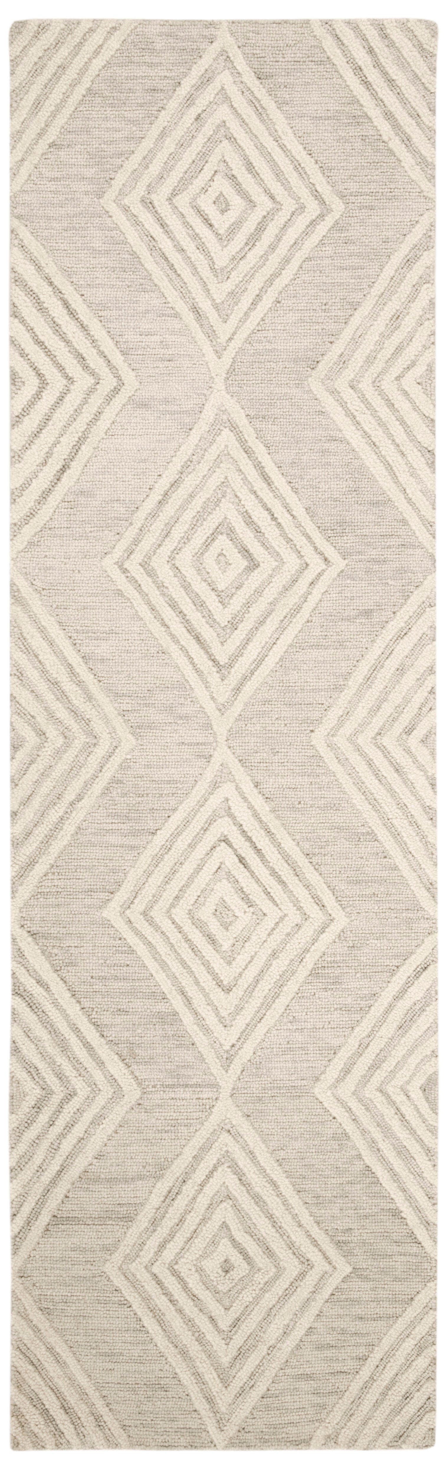 Safavieh Blossom 2'3" X 8' Runner, Silver/Ivory, large