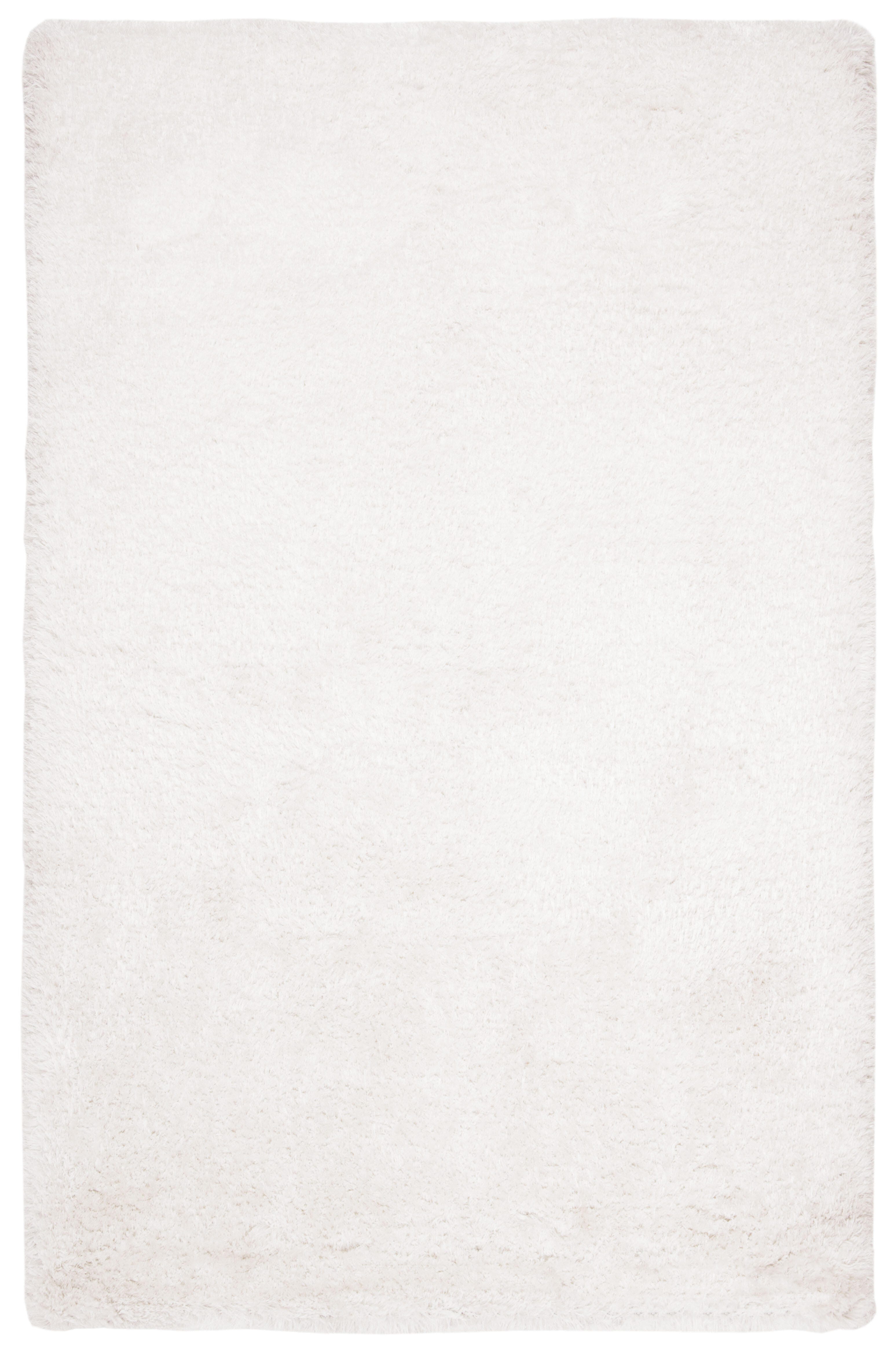 Atlantic Shag 4' x 6' Runner Rug, Ivory, large