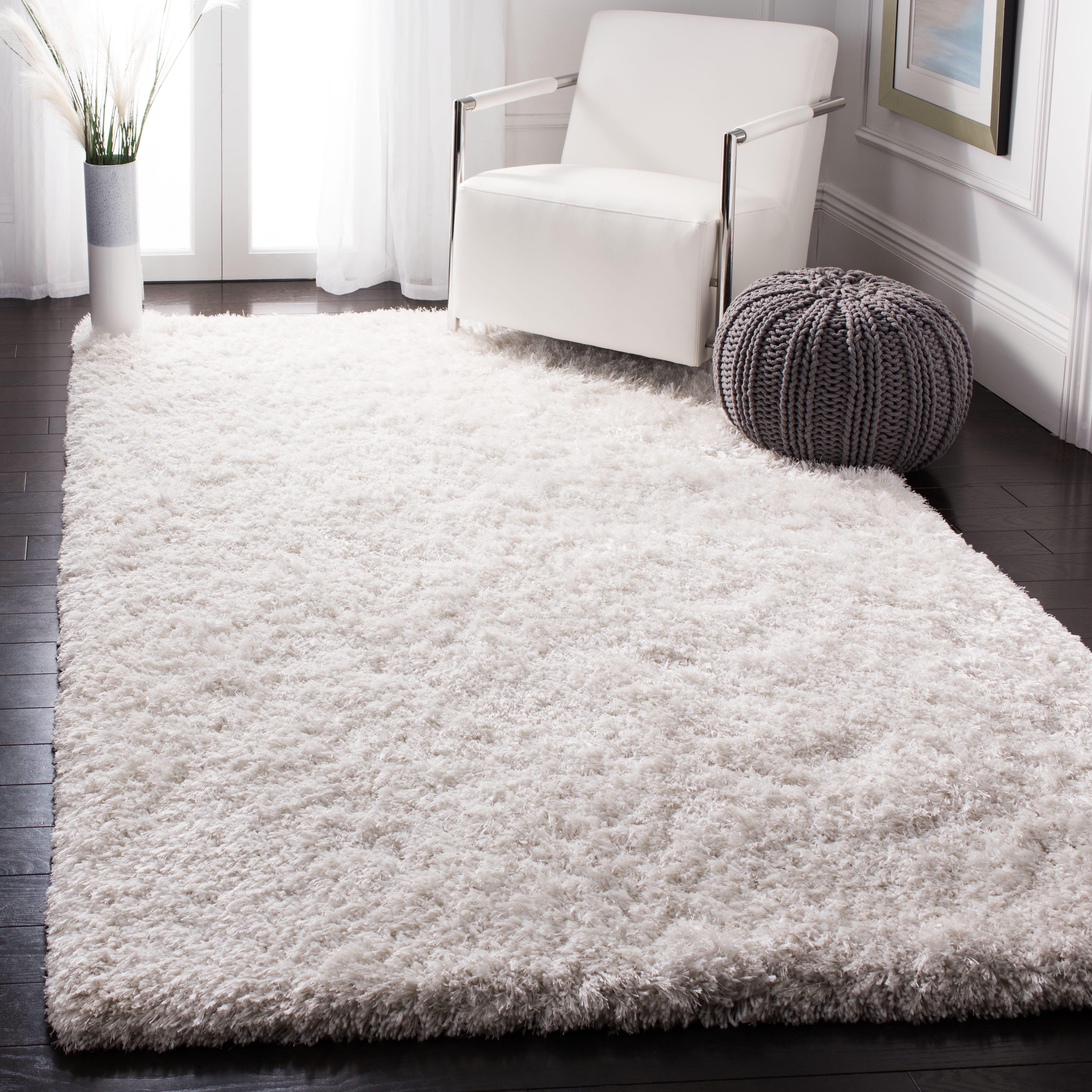 Safavieh Atlantic Shag 4' x 6' Runner Rug, Ivory, large