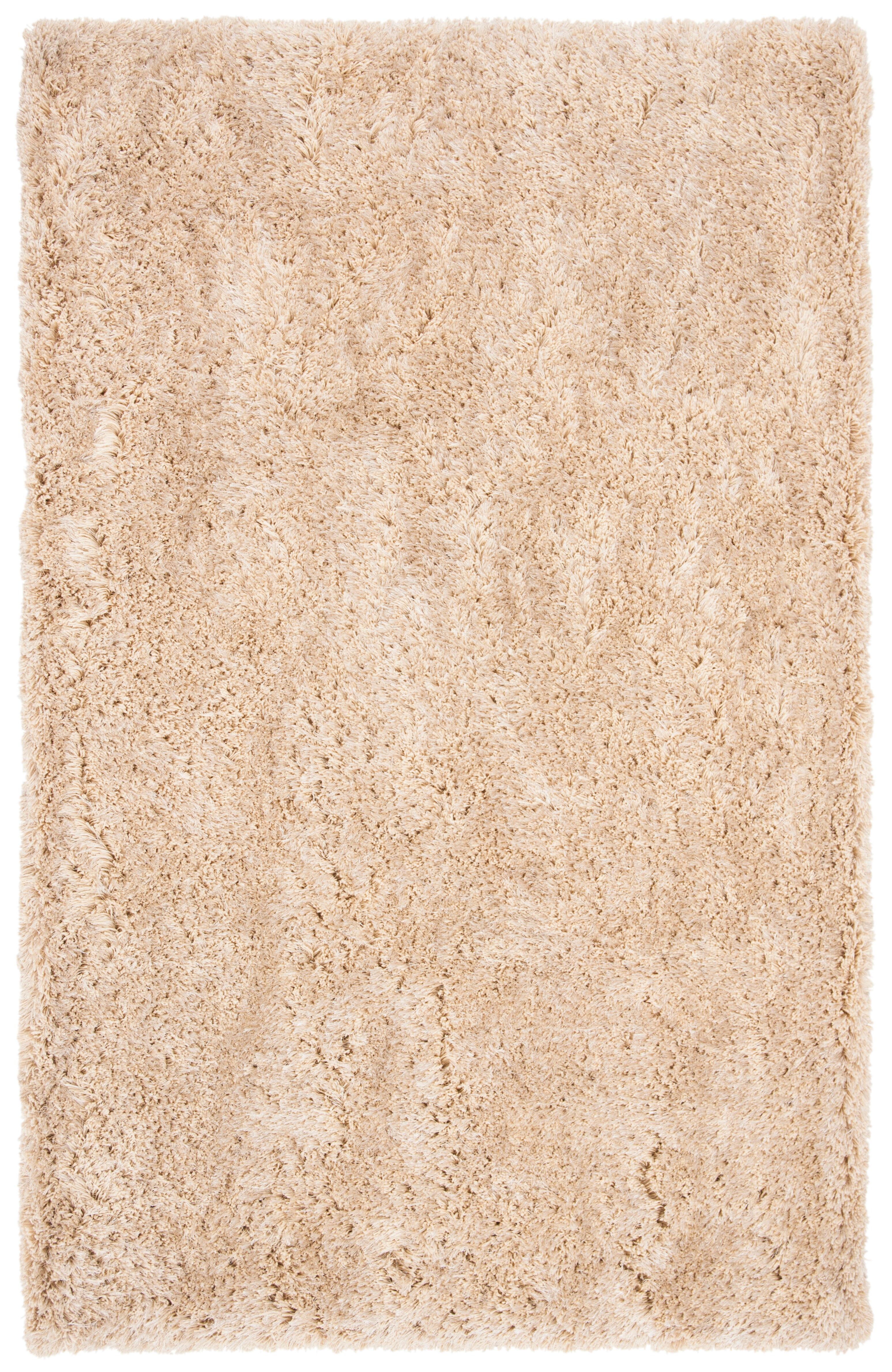 Atlantic Shag 4' x 6' Runner Rug, Beige, large