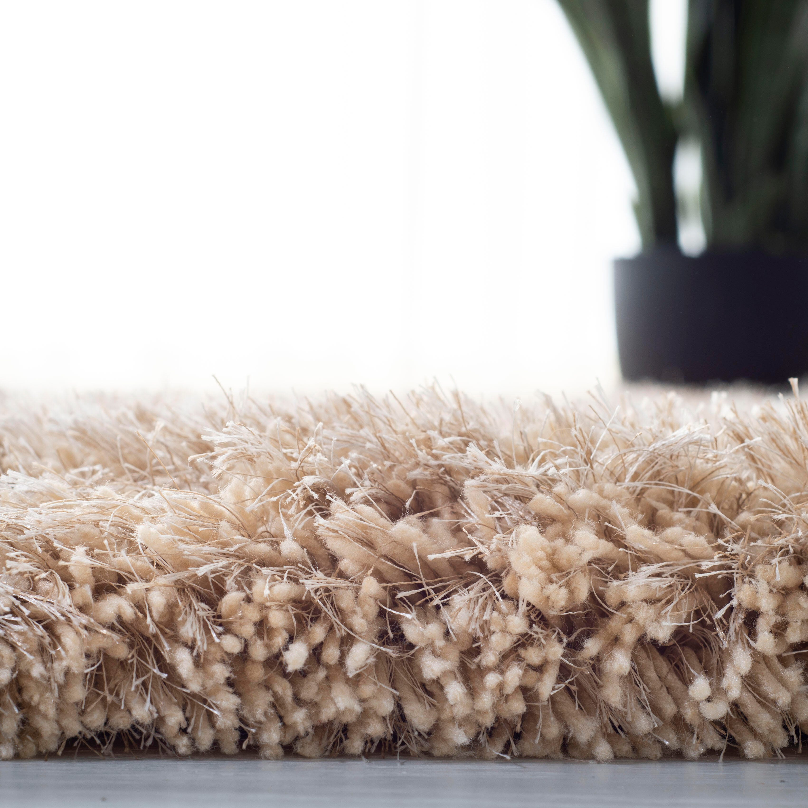 Safavieh Atlantic Shag 5' x 8' Area Rug, Beige, large