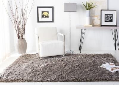 Atlantic Shag 4' x 6' Runner Rug, Gray, rollover