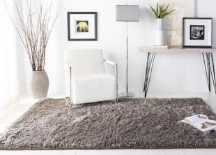 Atlantic Shag 4' x 6' Runner Rug, Gray, rollover