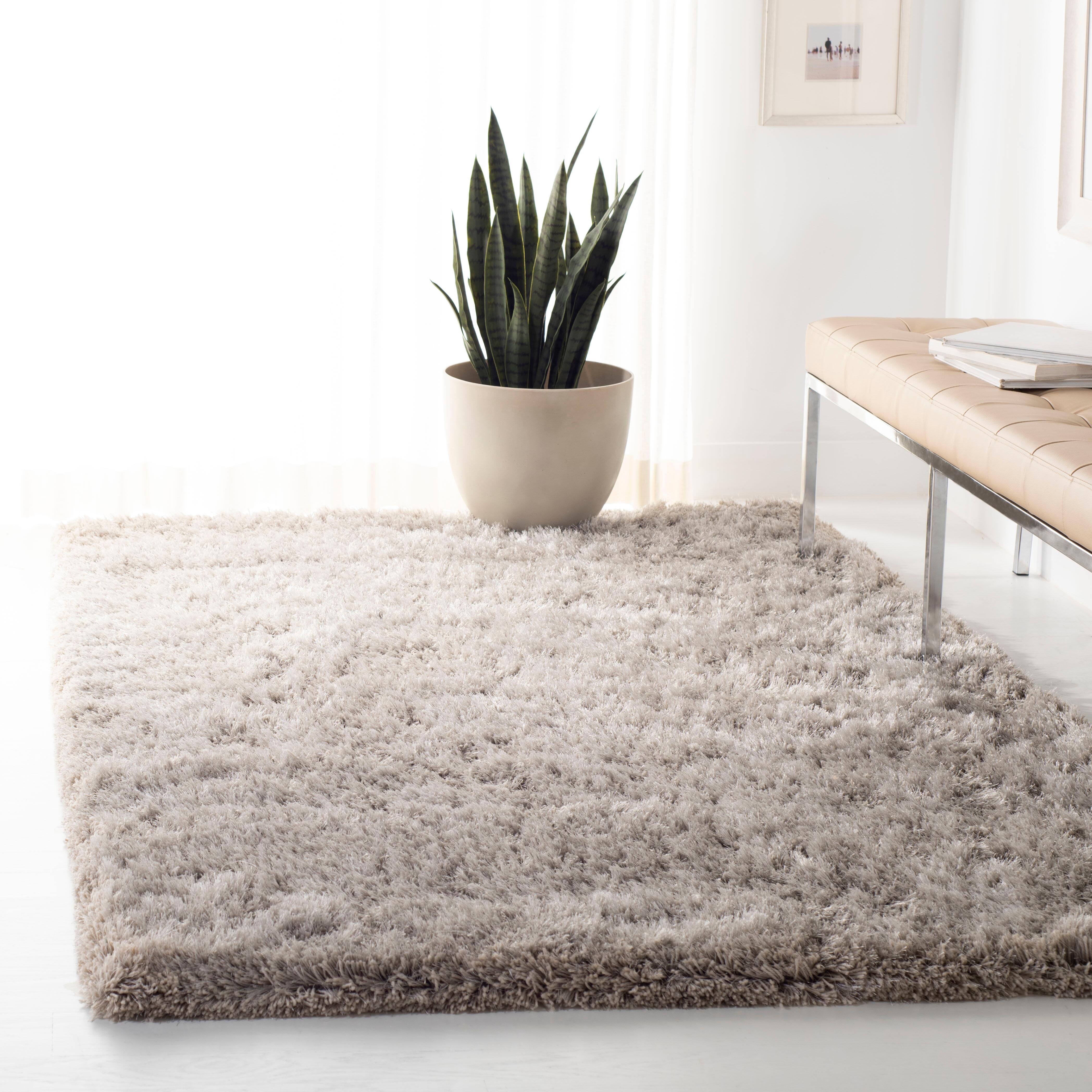Safavieh Atlantic Shag 4' x 6' Runner Rug, Silver, large