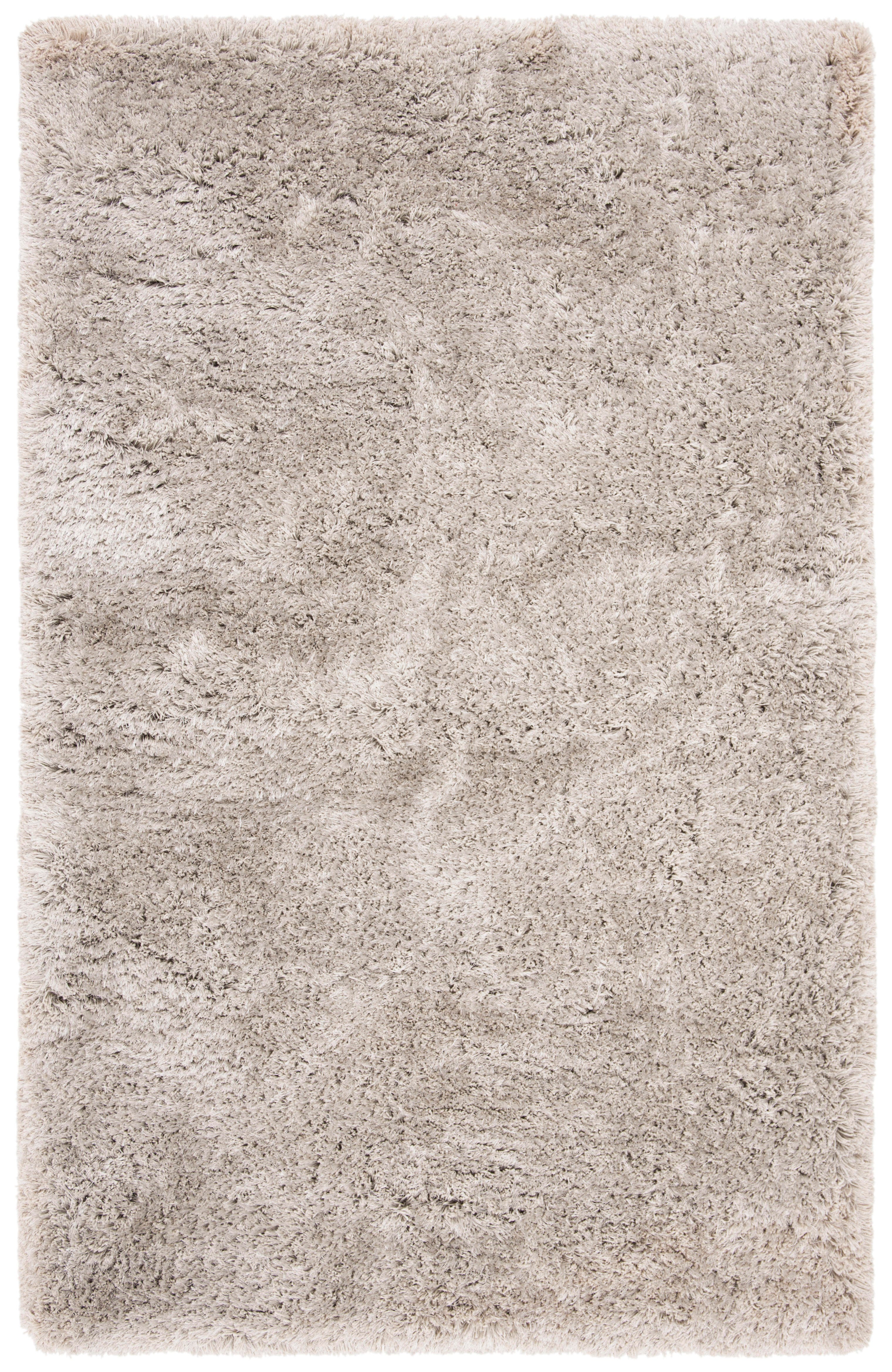 Atlantic Shag 5' x 8' Area Rug, Silver, large