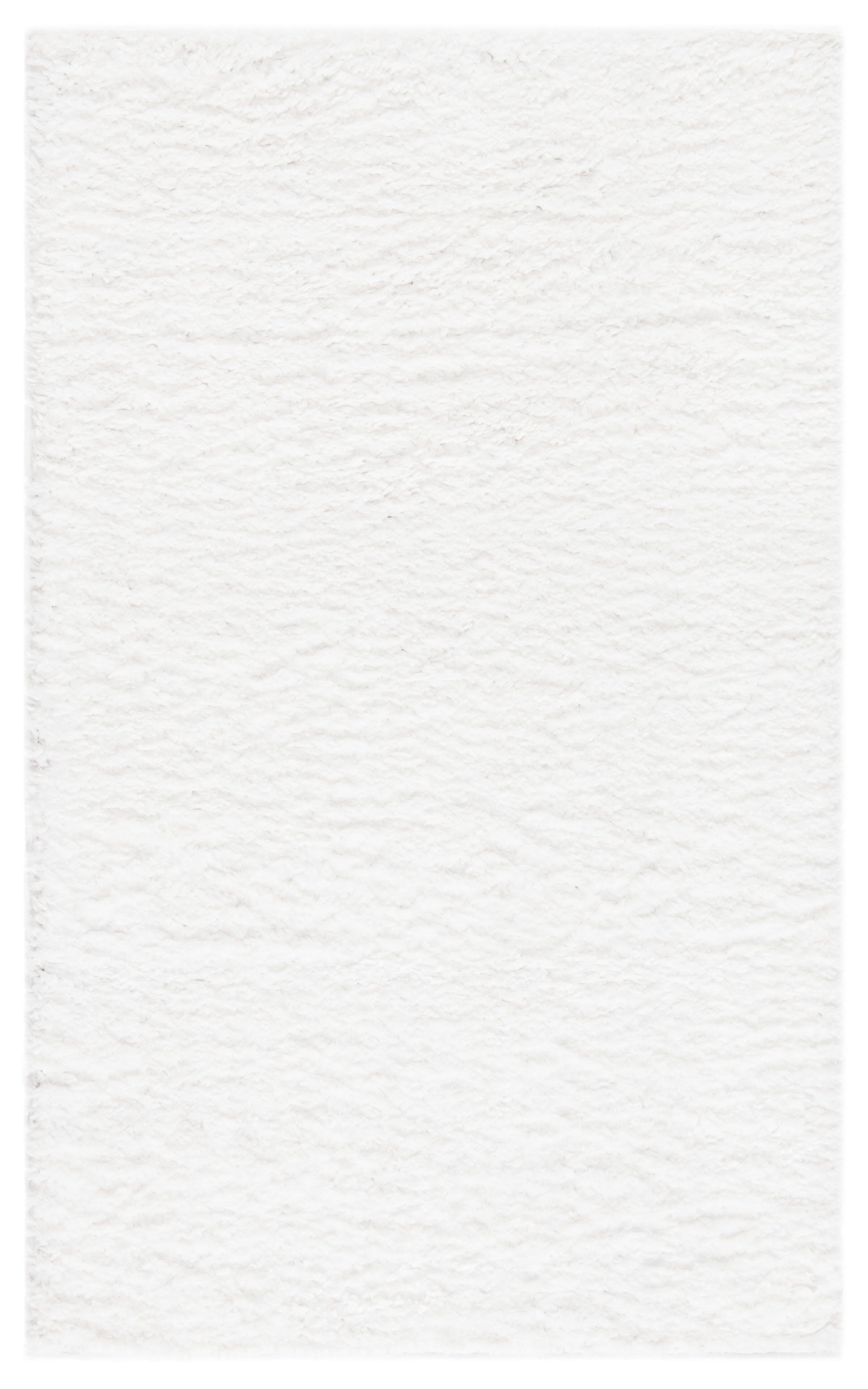 August Shag 2'3" x 4' Runner Rug, White, rollover