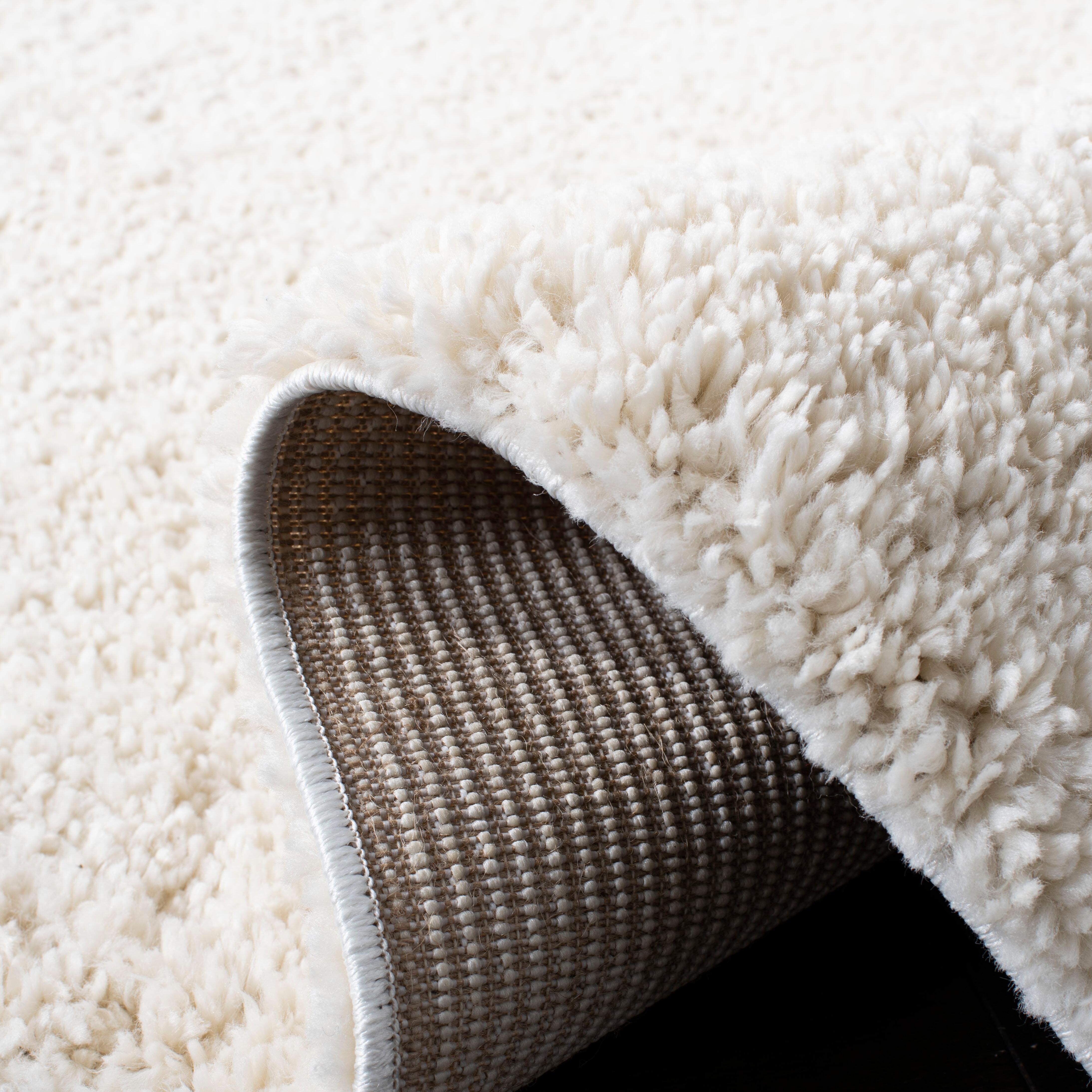 August Shag 6' x 9' Area Rug, Ivory, large