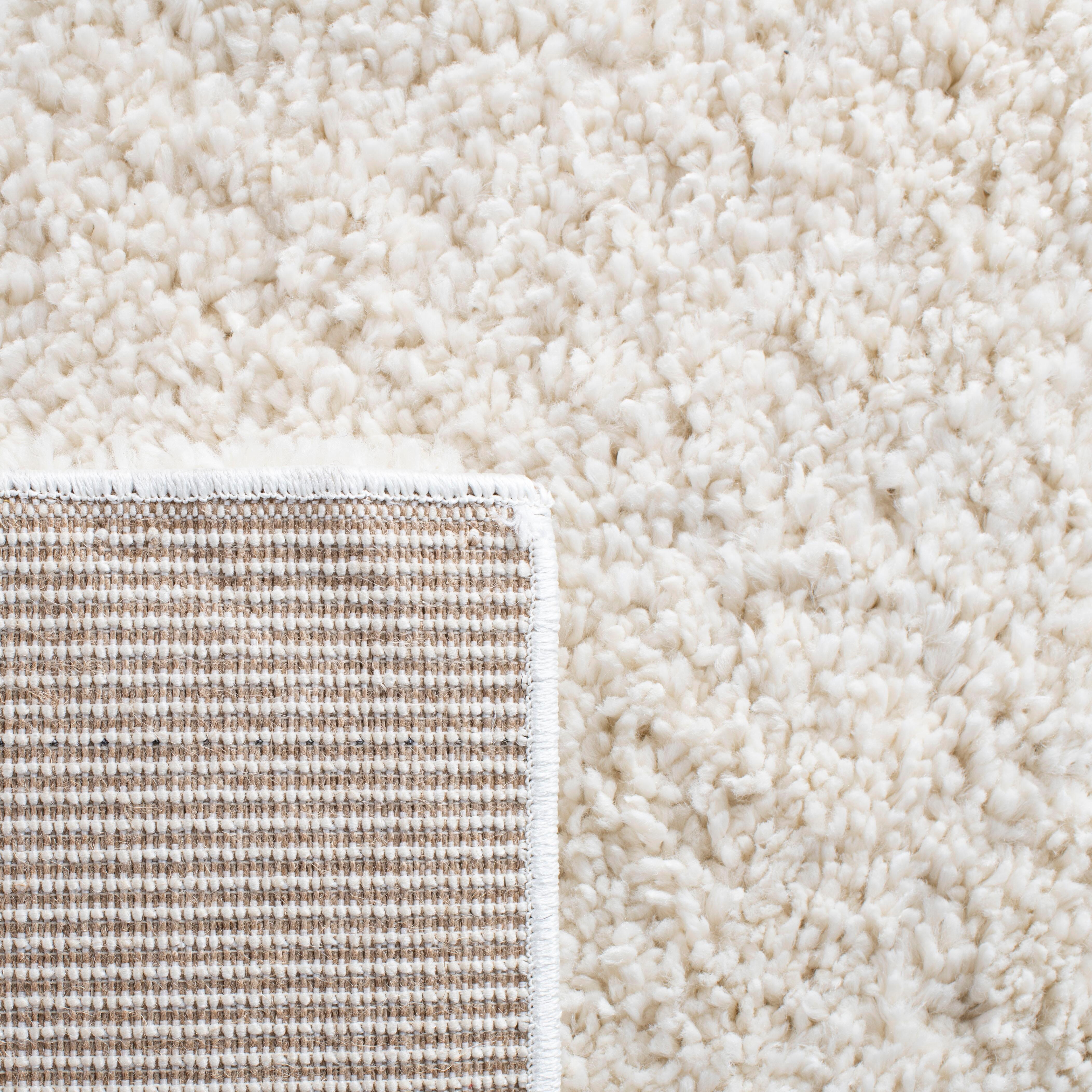 August Shag 6' x 9' Area Rug, Ivory, large