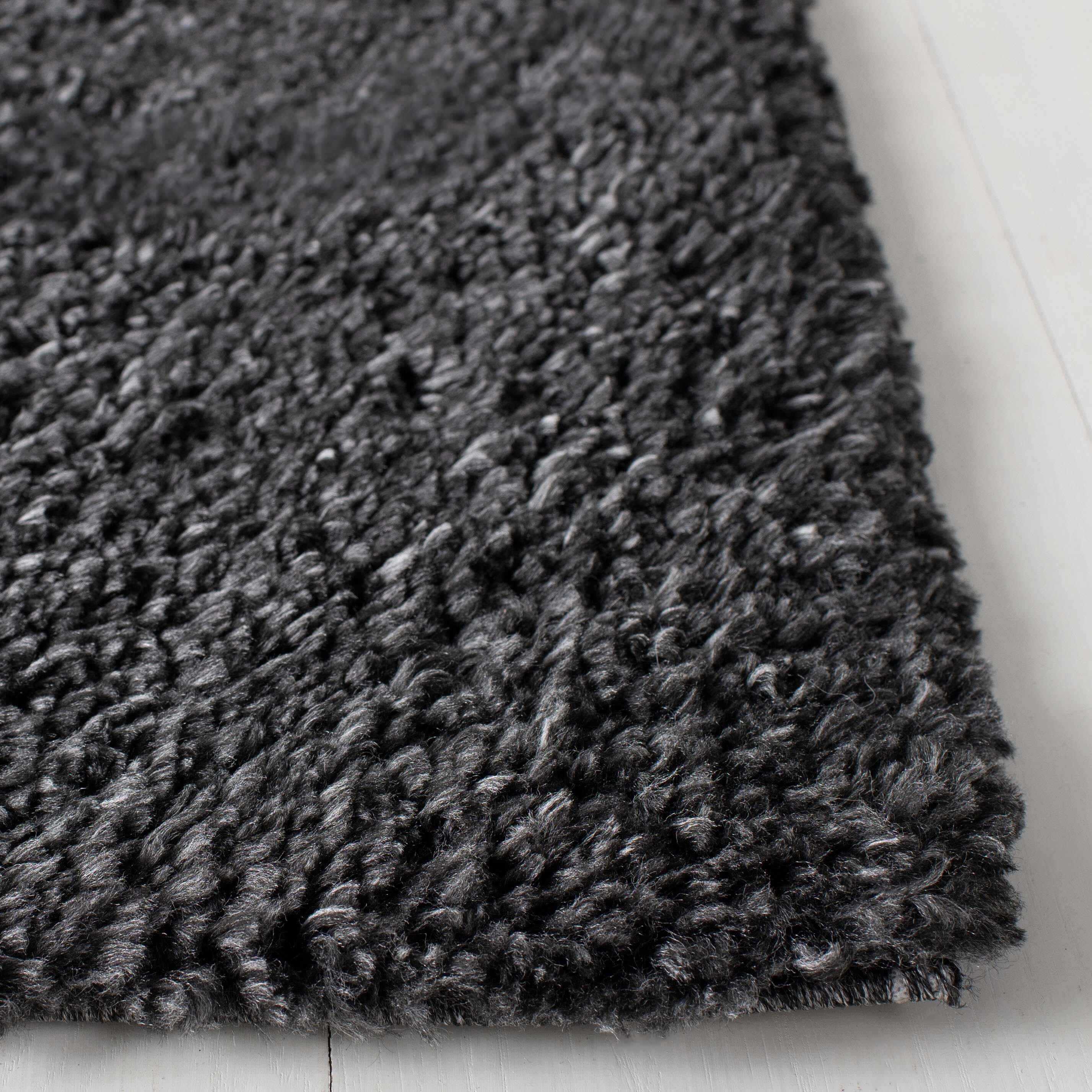 August Shag 5'3" x 7'6" Area Rug, Charcoal, large