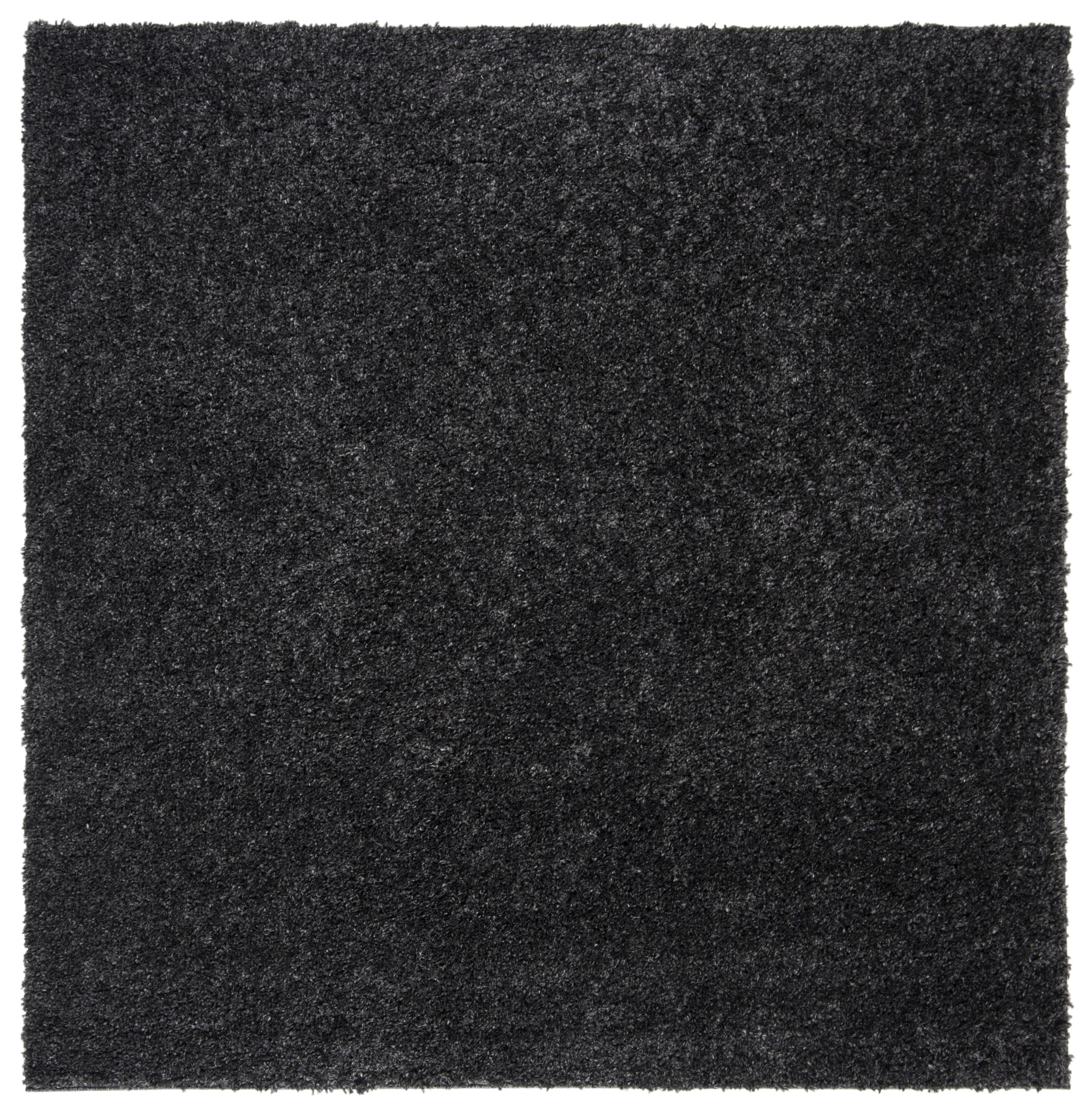 August Shag 9' x 9' Square Area Rug, Charcoal, rollover