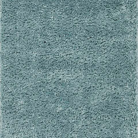 August Shag 2'3" x 8' Runner Rug, Aqua, large