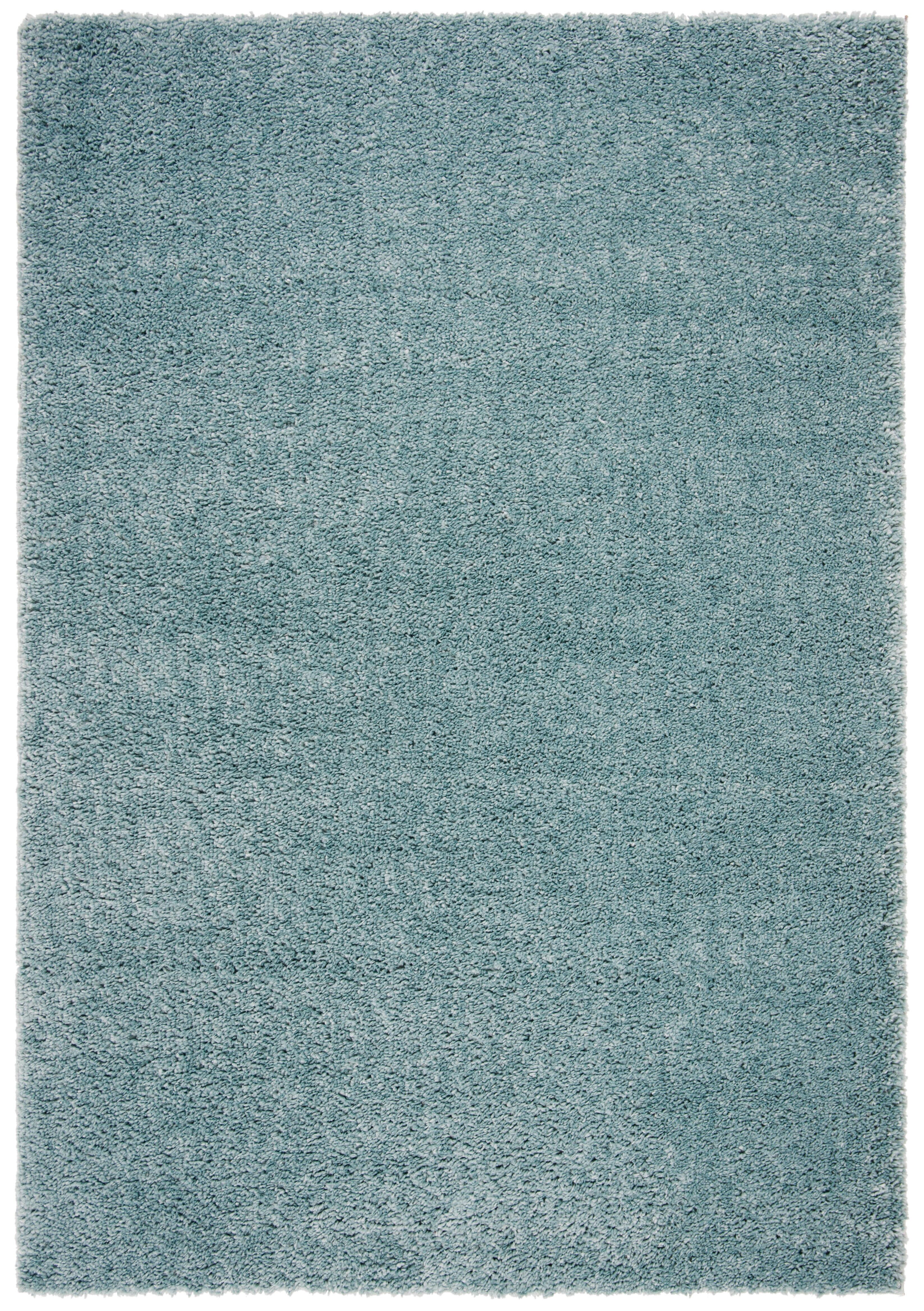 August Shag 4' x 6' Runner Rug, Aqua, large