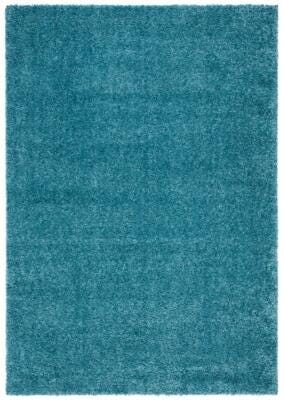 August Shag 4' x 6' Runner Rug, Turquoise, large