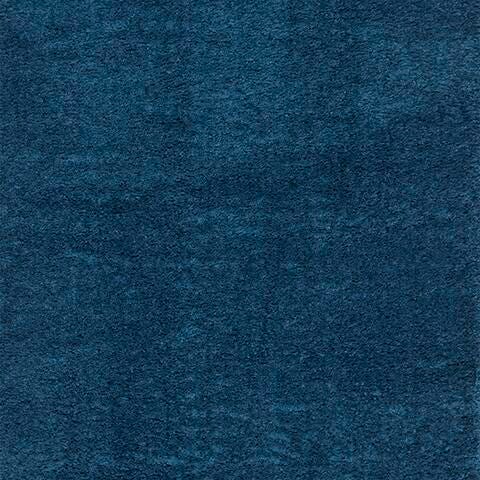 August Shag 8' x 10' Area Rug, Navy, large