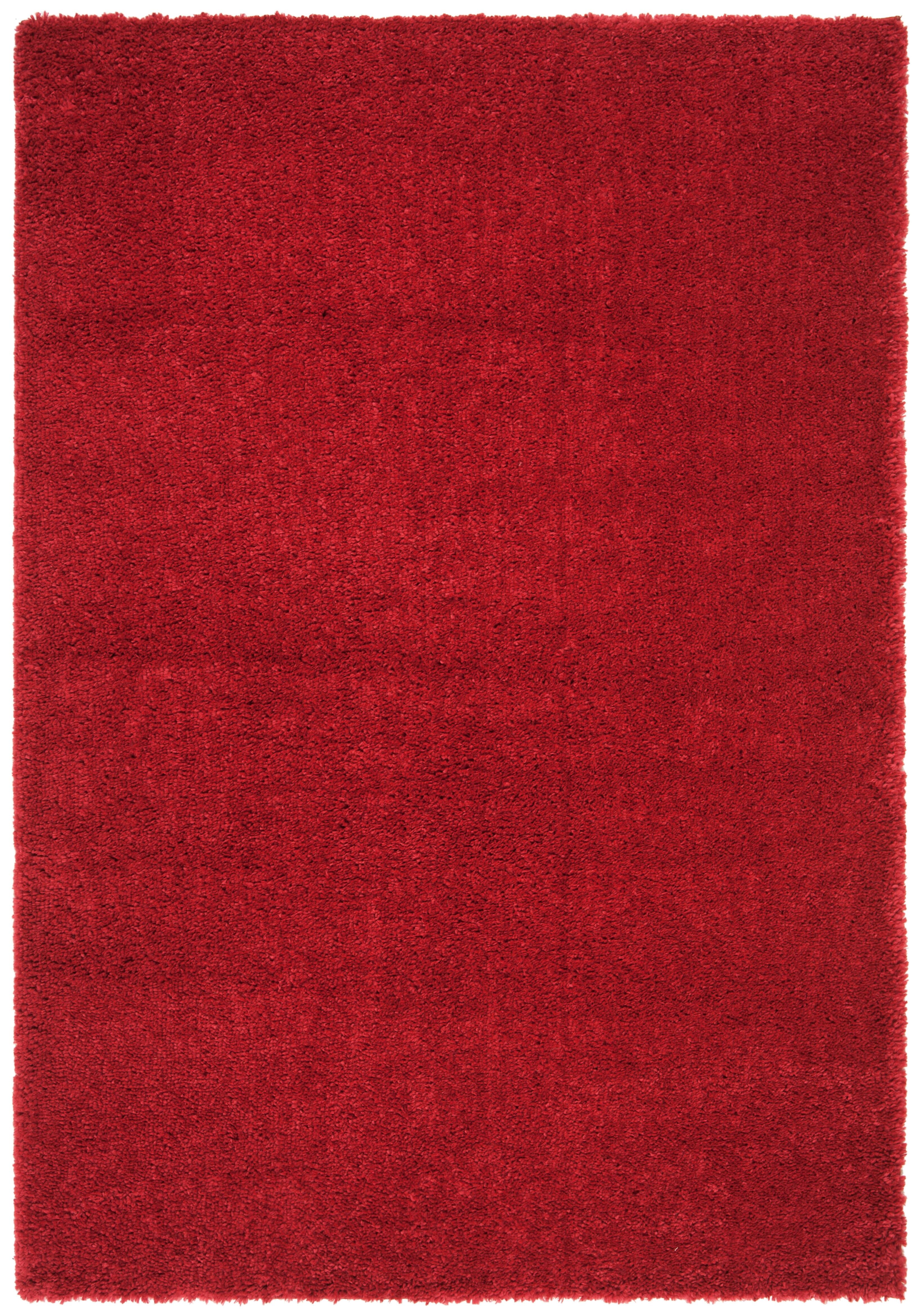 August Shag 5'3" x 7'6" Area Rug, Red, large