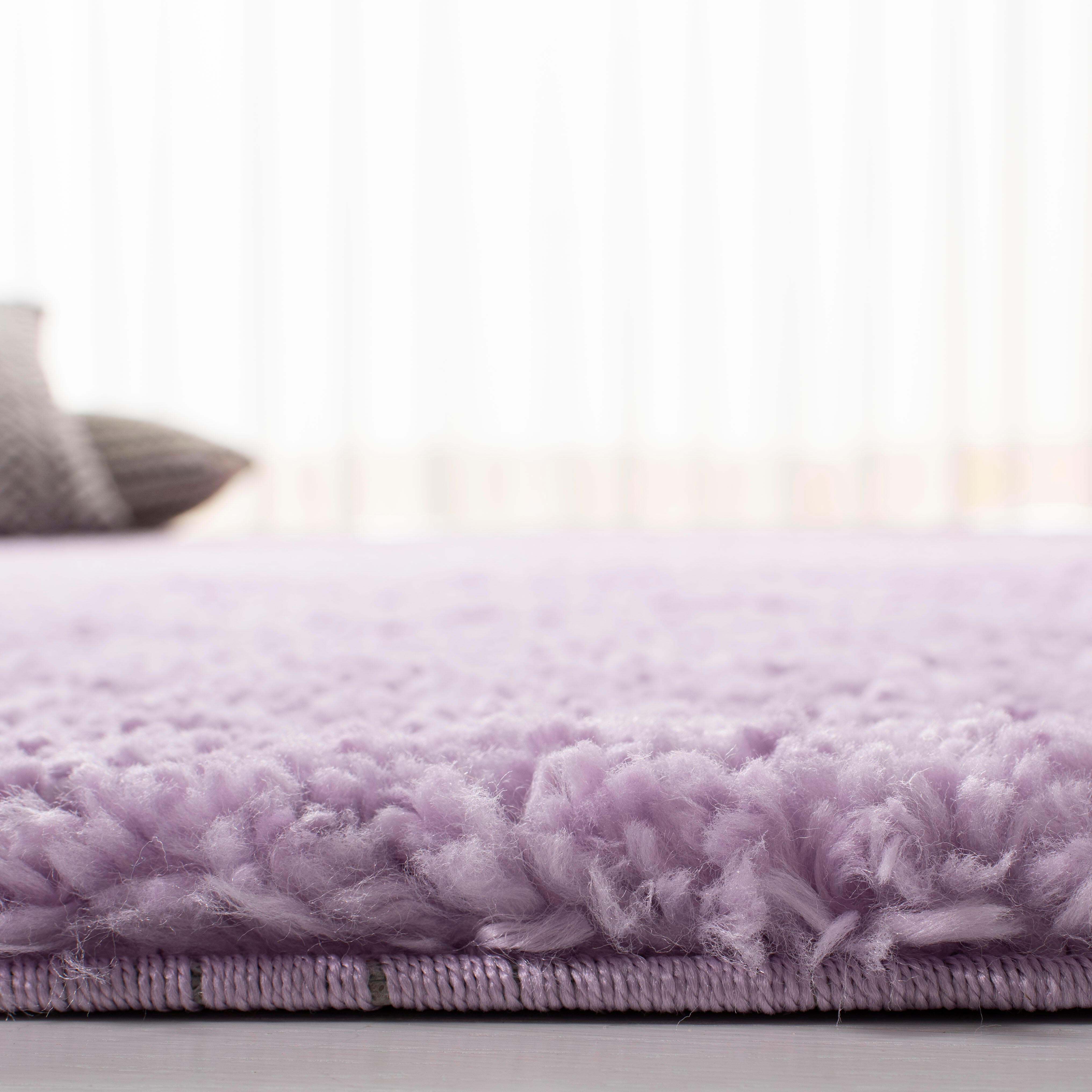 August Shag 6' x 9' Area Rug, Lilac, large