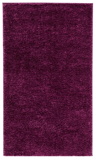 August Shag 2'3" x 4' Runner Rug, Purple, large