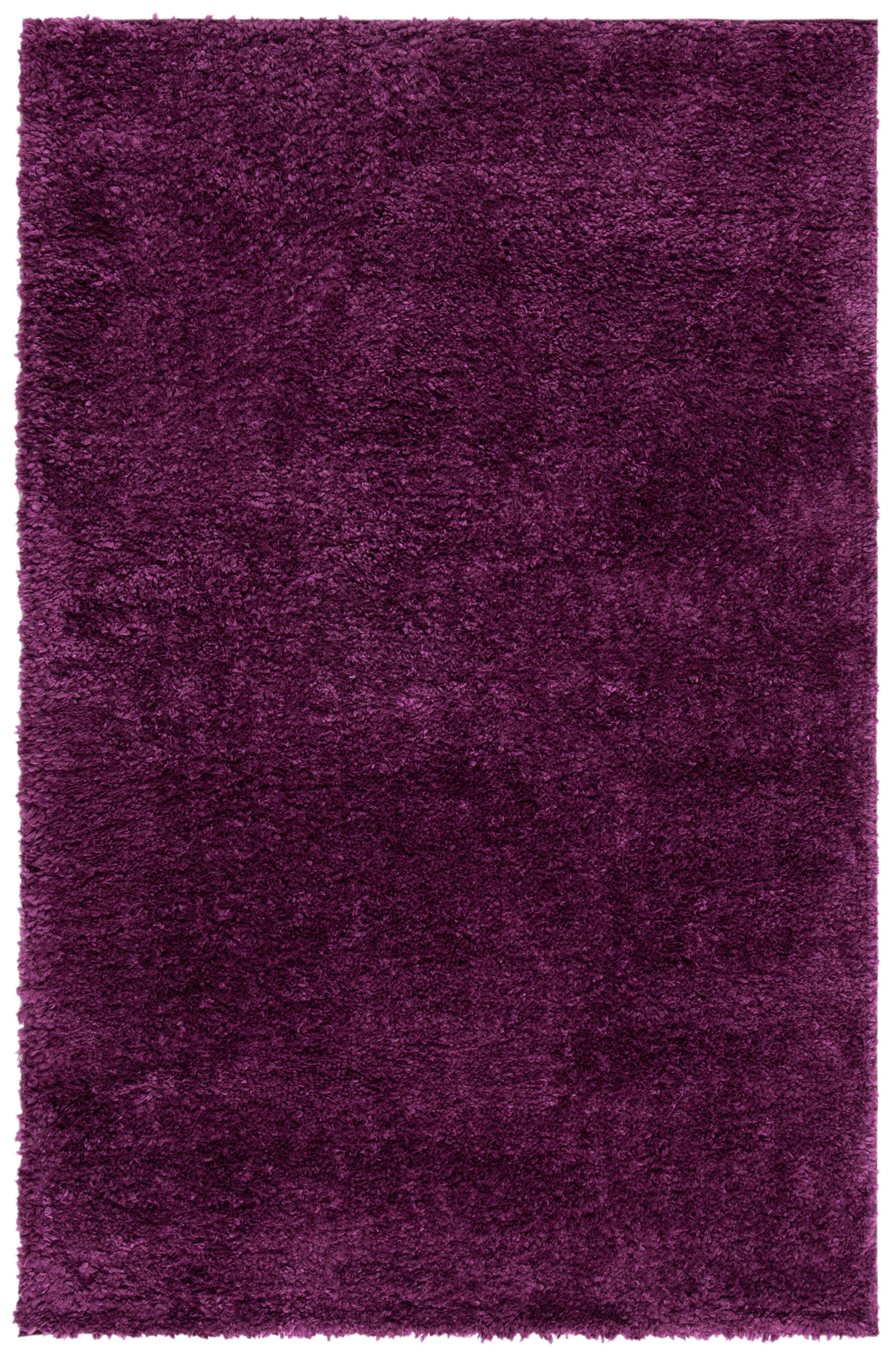August Shag 4' x 6' Runner Rug, Purple, rollover