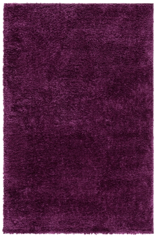 August Shag 4' x 6' Runner Rug, Purple, large