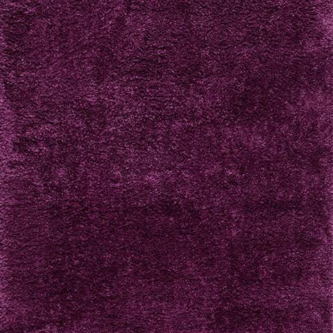 August Shag 4' x 6' Runner Rug, Purple, large