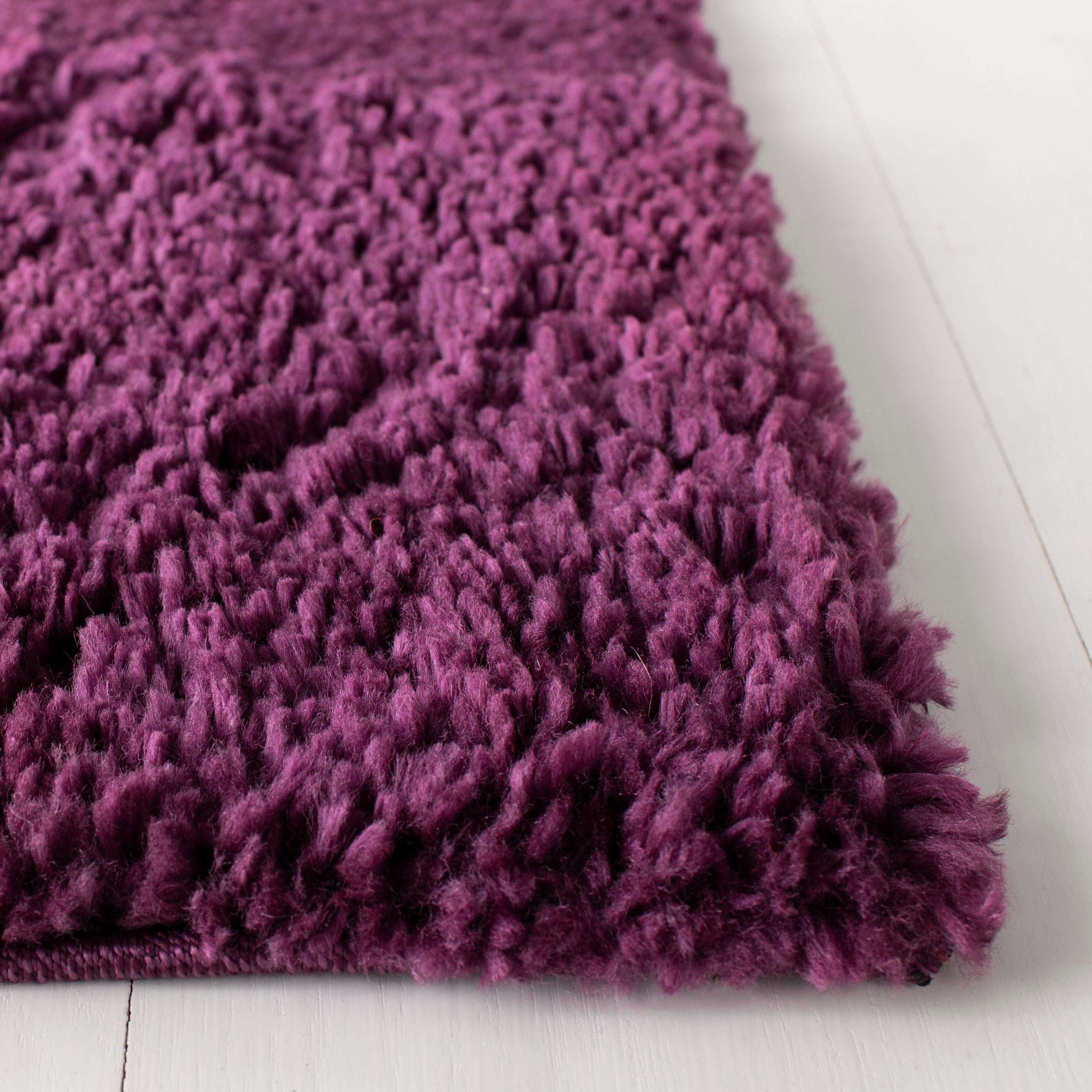 August Shag 5'3" x 7'6" Area Rug, Purple, large