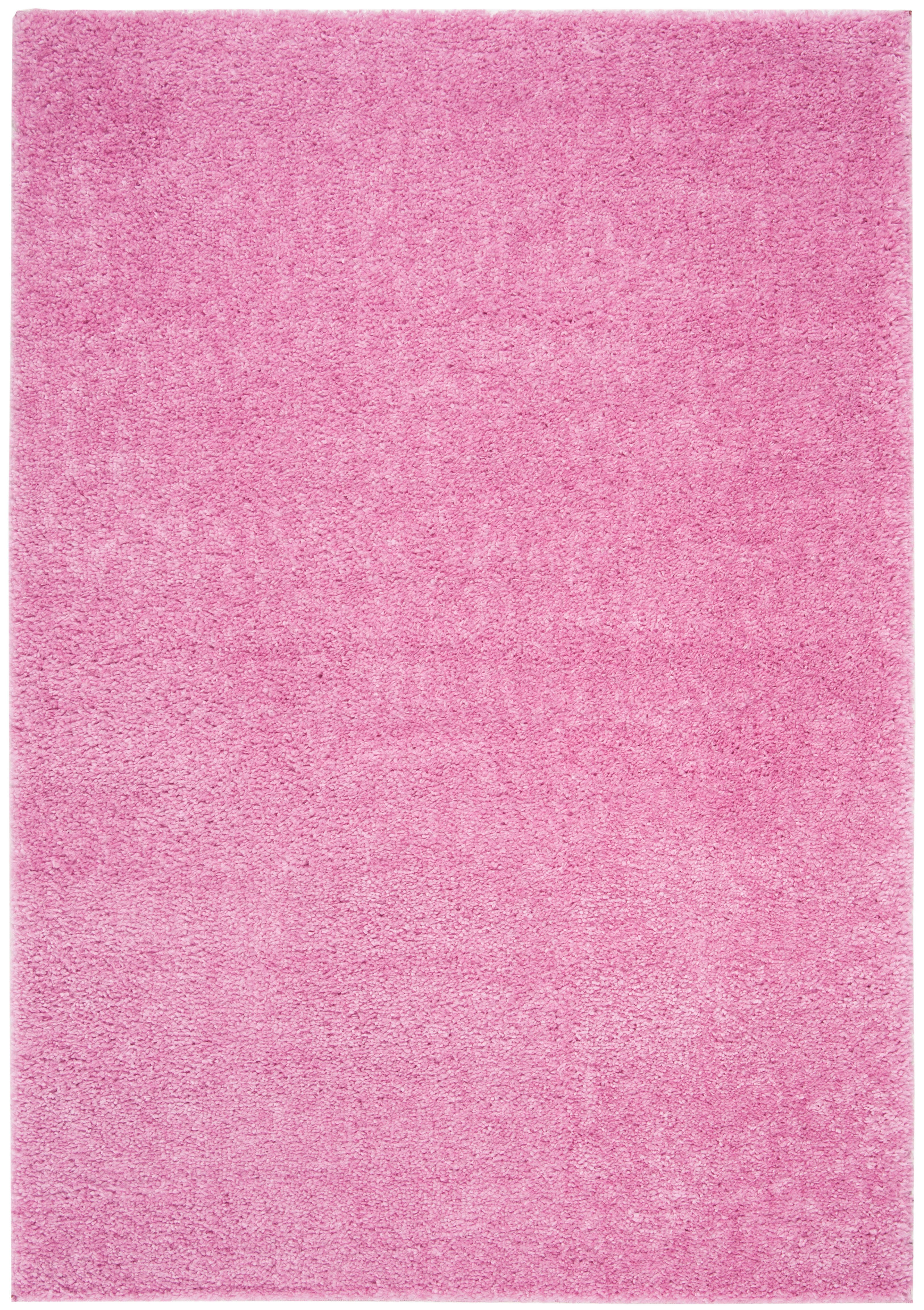 August Shag 5'3" x 7'6" Area Rug, Pink, large