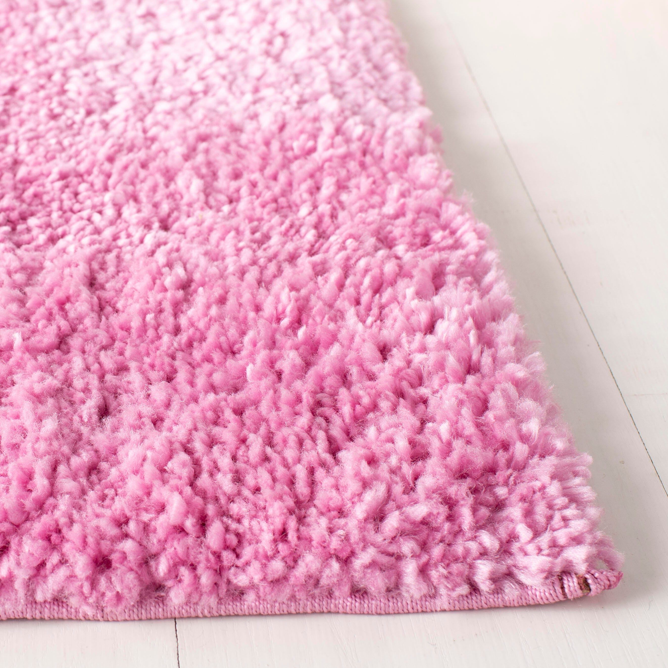 August Shag 5'3" x 7'6" Area Rug, Pink, large