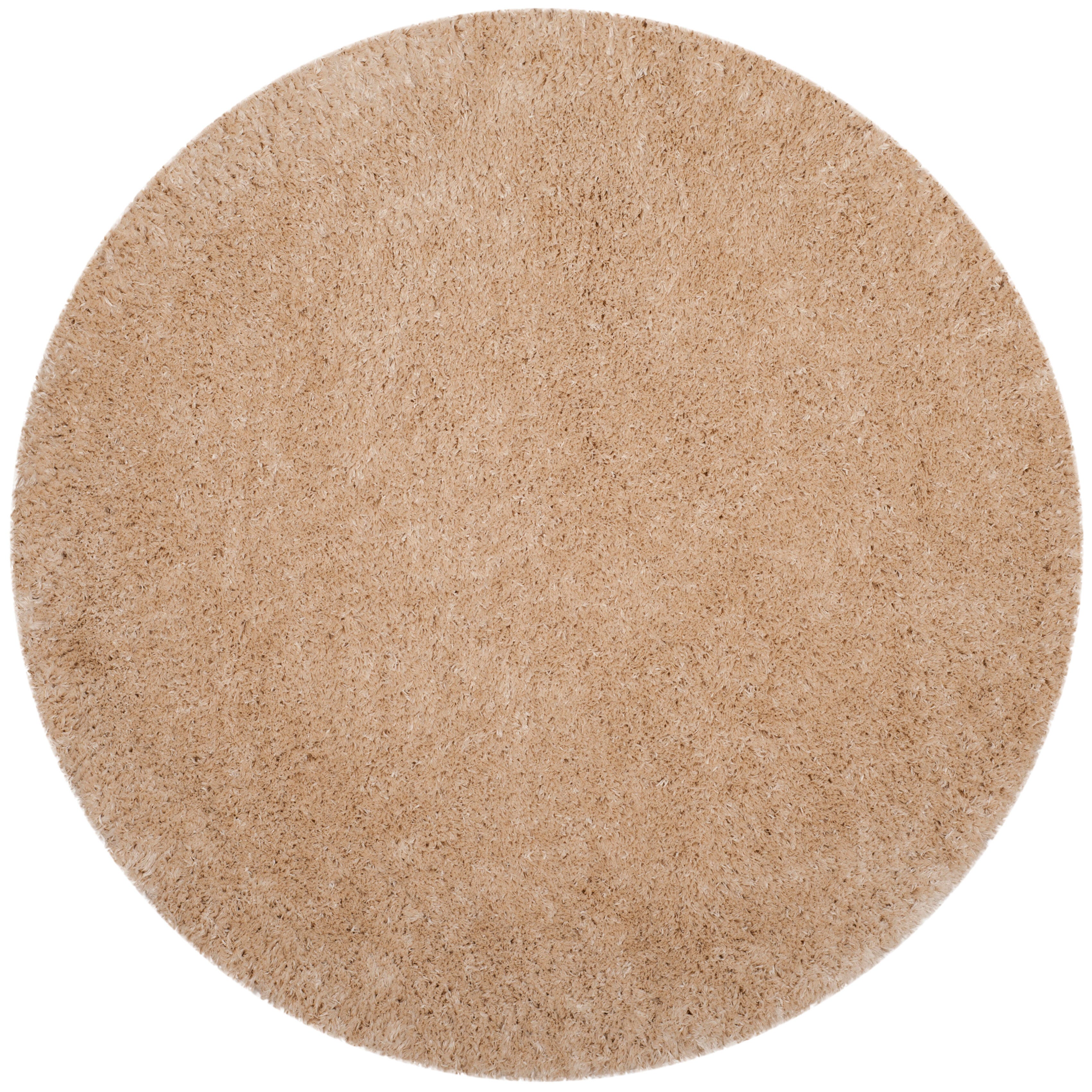 Safavieh Polar Shag 4' x 4' Round Accent Rug, Beige, large