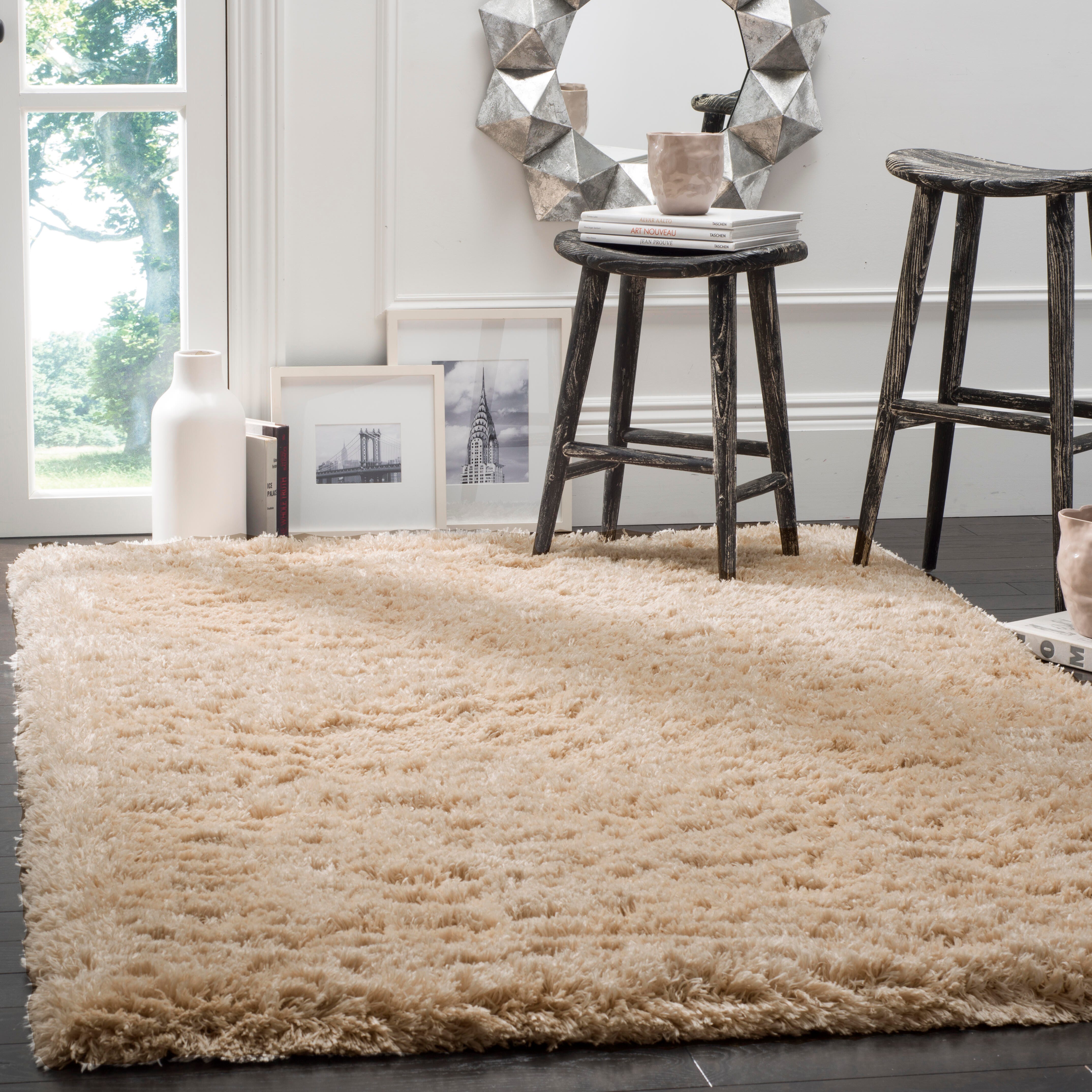 Safavieh Polar Shag 5'1" x 7'6" Area Rug, Beige, large