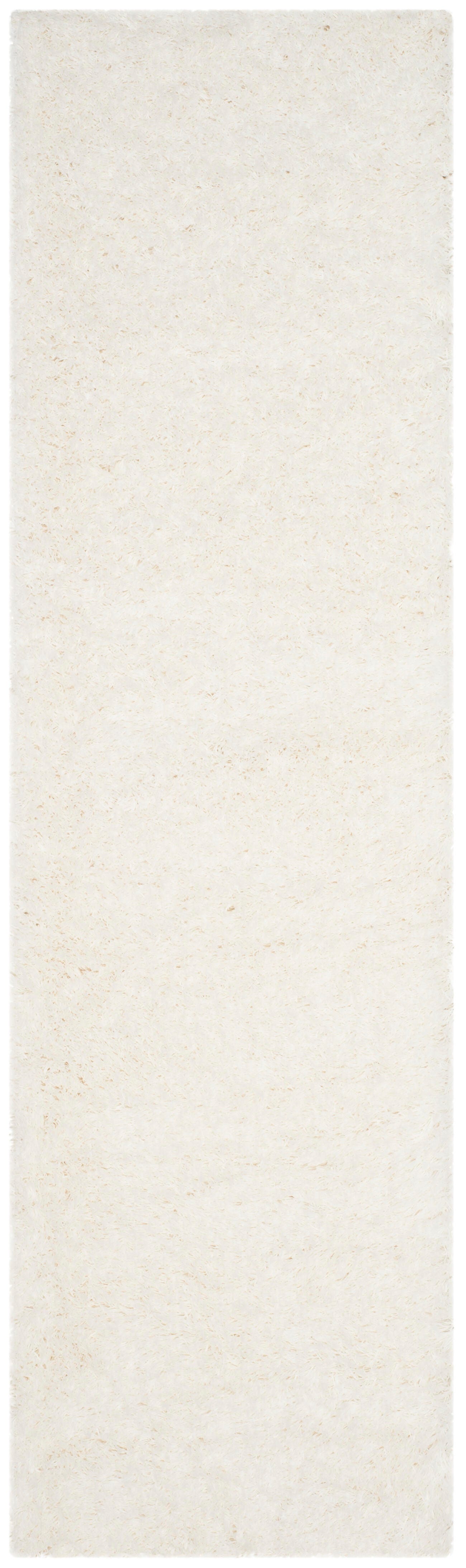 Safavieh Polar Shag 2'3" x 10' Runner, White, large