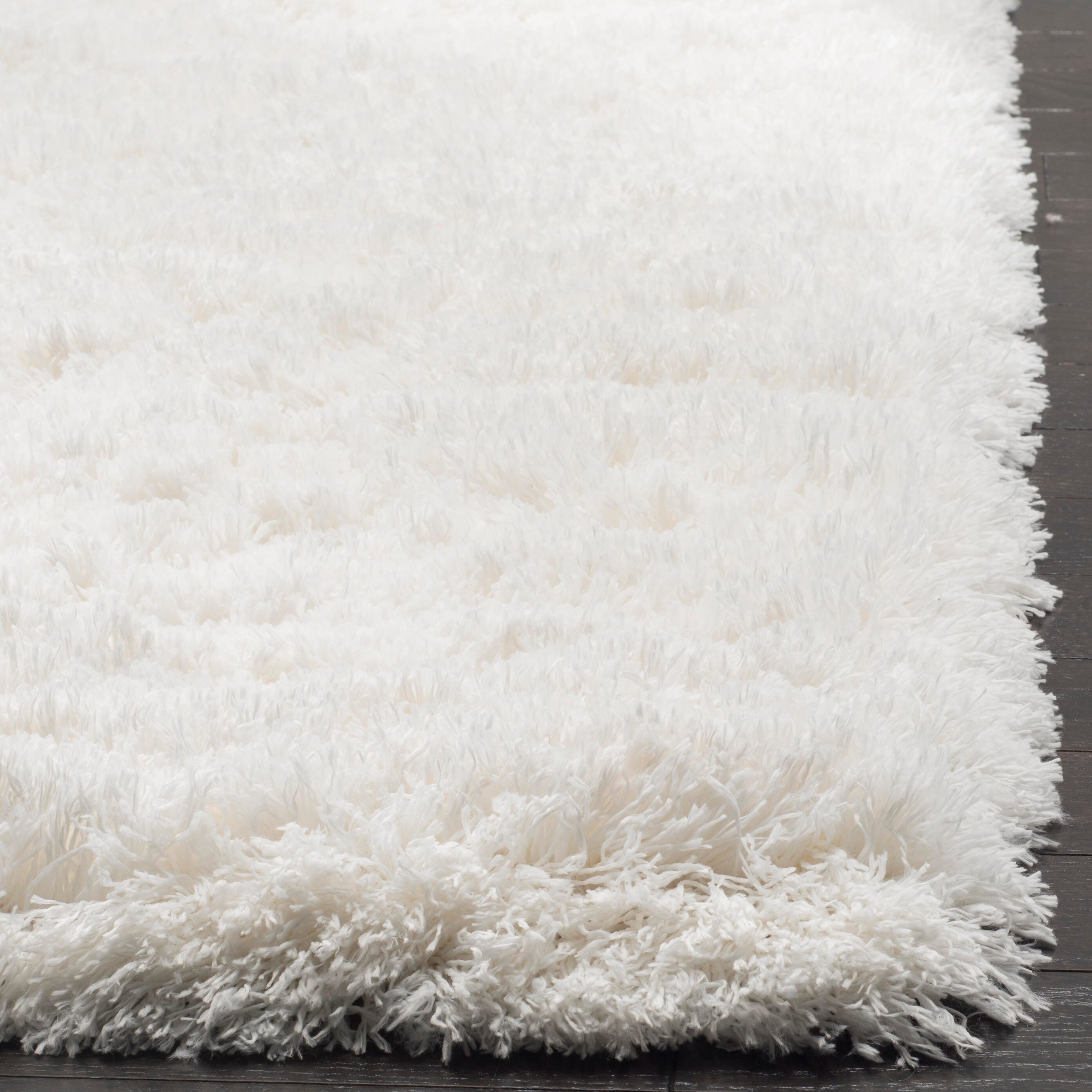 Safavieh Polar Shag Polar Shag 2'3" x 6' Runner, White, large