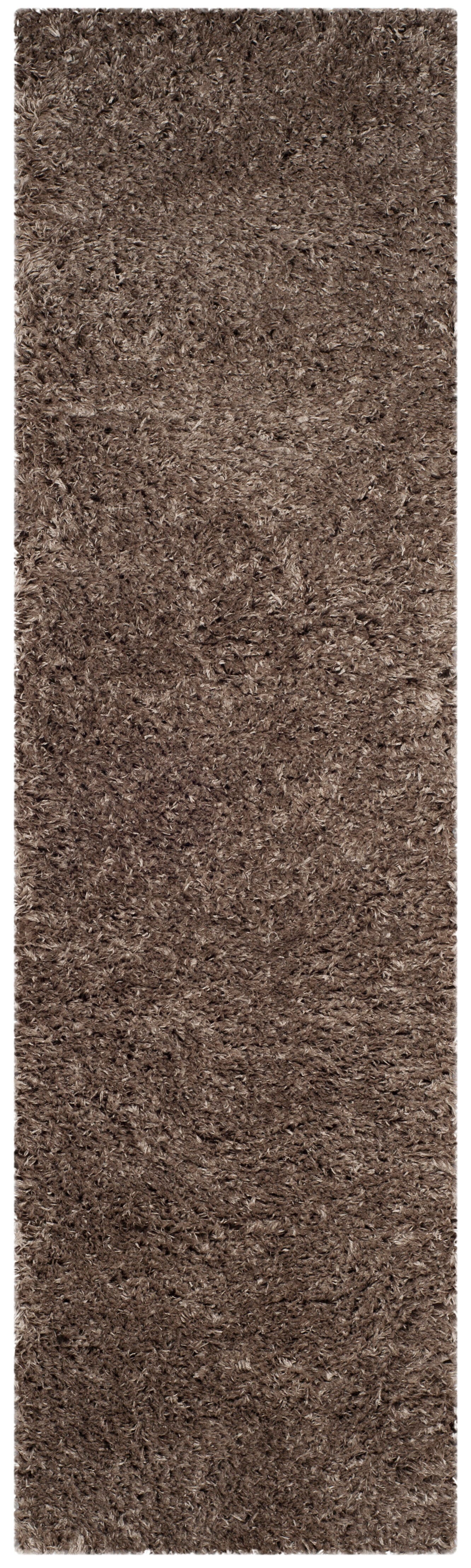 Safavieh Polar Shag 2'3" x 6' Runner, Mushroom Brown, large
