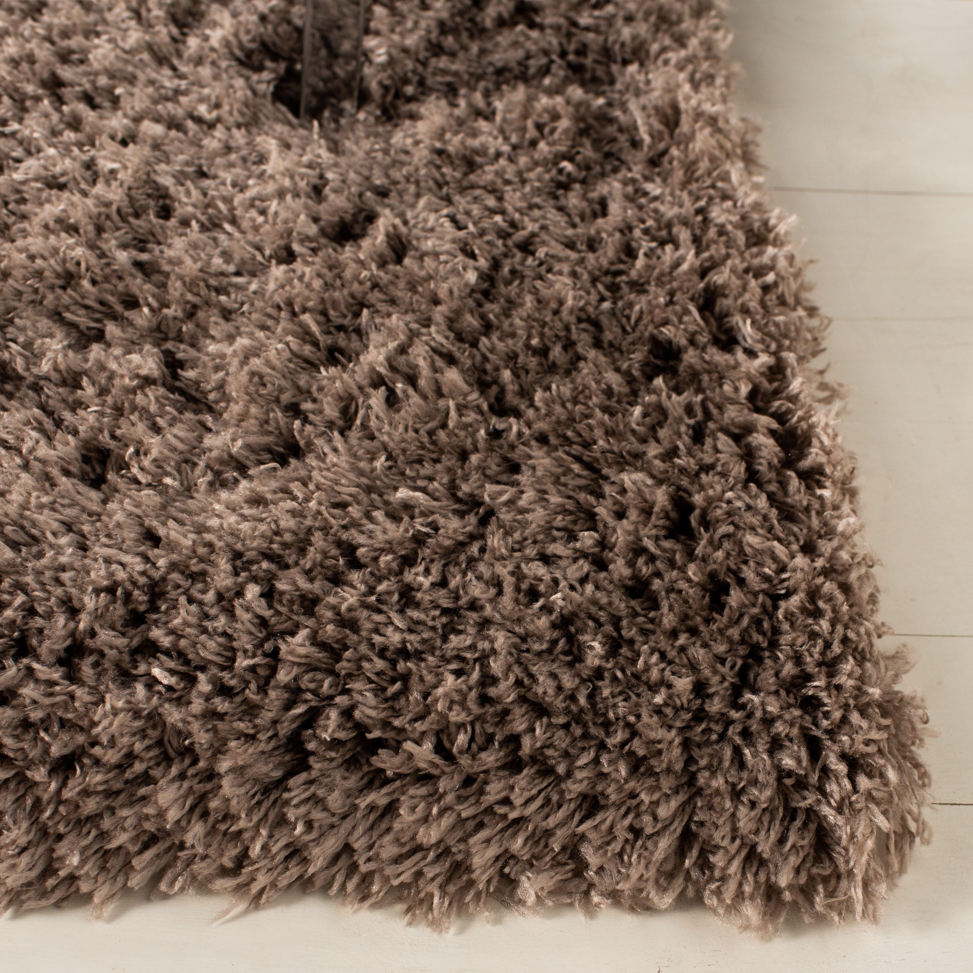 Safavieh Polar Shag Polar Shag 2'3" x 6' Runner, Mushroom Brown, large