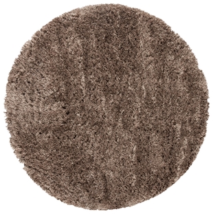 Safavieh Polar Shag 3' x 3' Round Accent Rug, Mushroom Brown, large