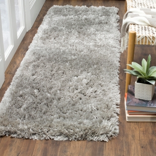 Safavieh Polar Shag 2'3" x 6' Runner, Silver, rollover