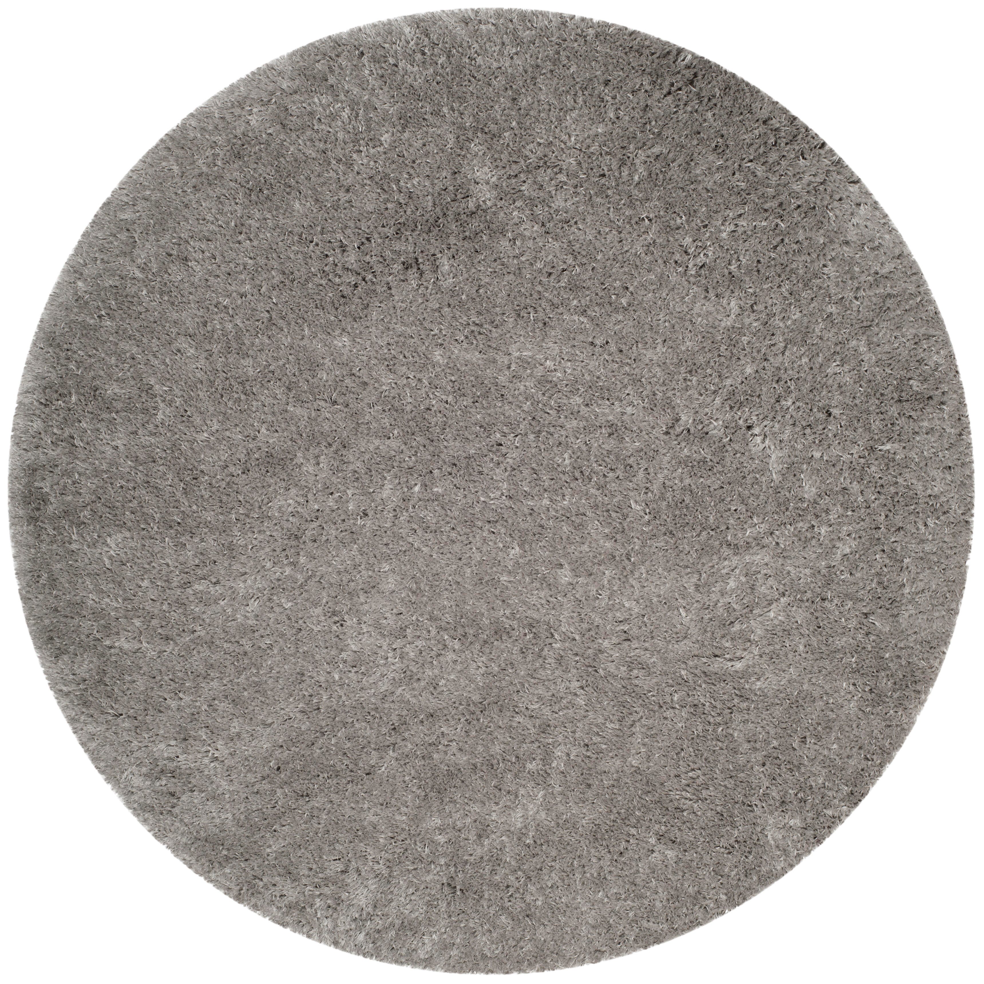 Safavieh Polar Shag 4' x 4' Round Accent Rug, Silver, large