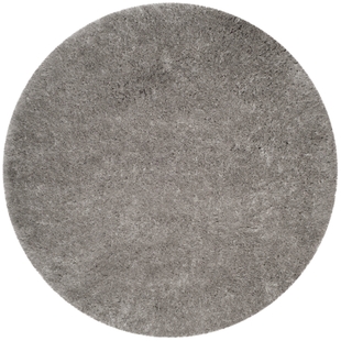 Safavieh Polar Shag 4' x 4' Round Accent Rug, Silver, large