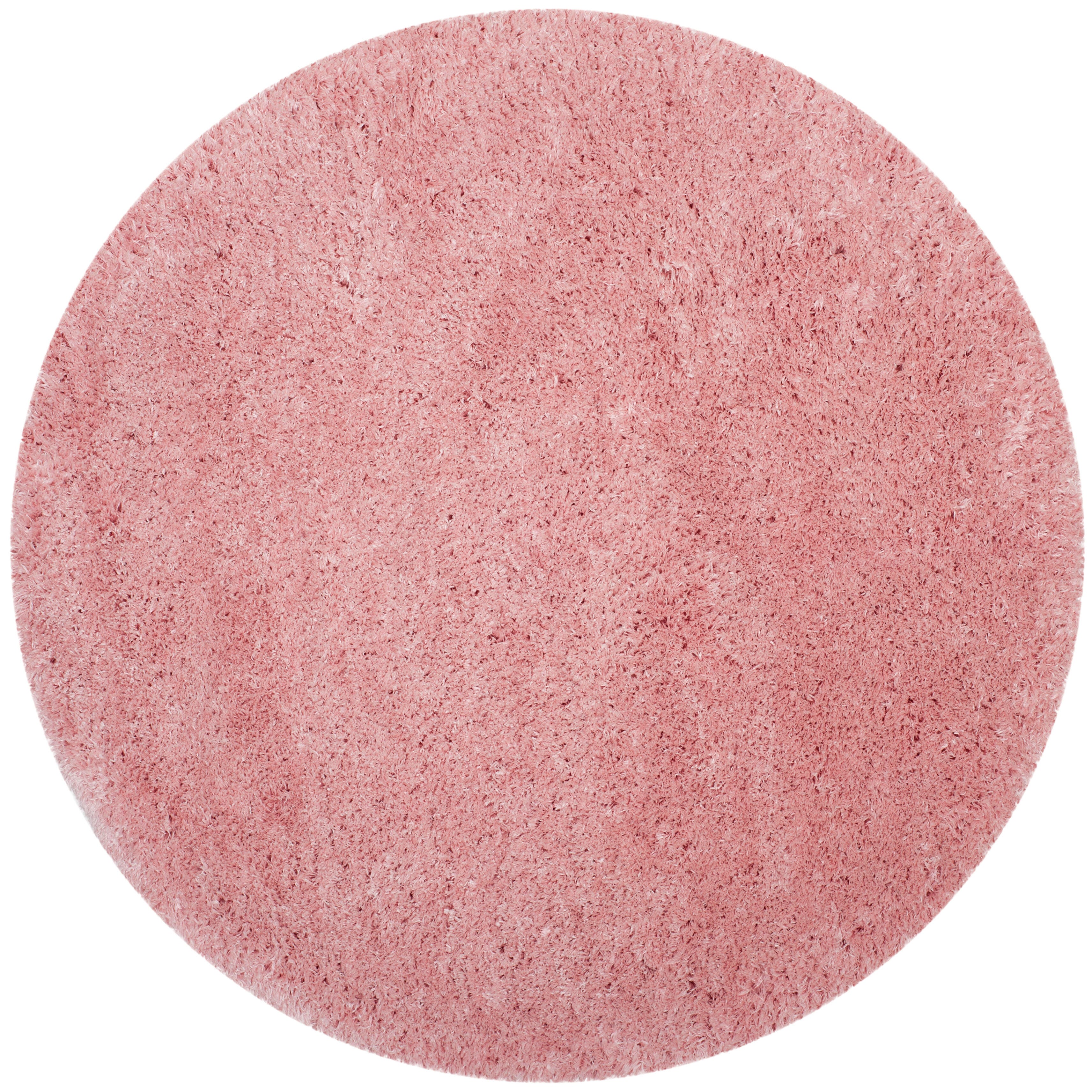 Safavieh Polar Shag 4' x 4' Round Accent Rug, Pink, large