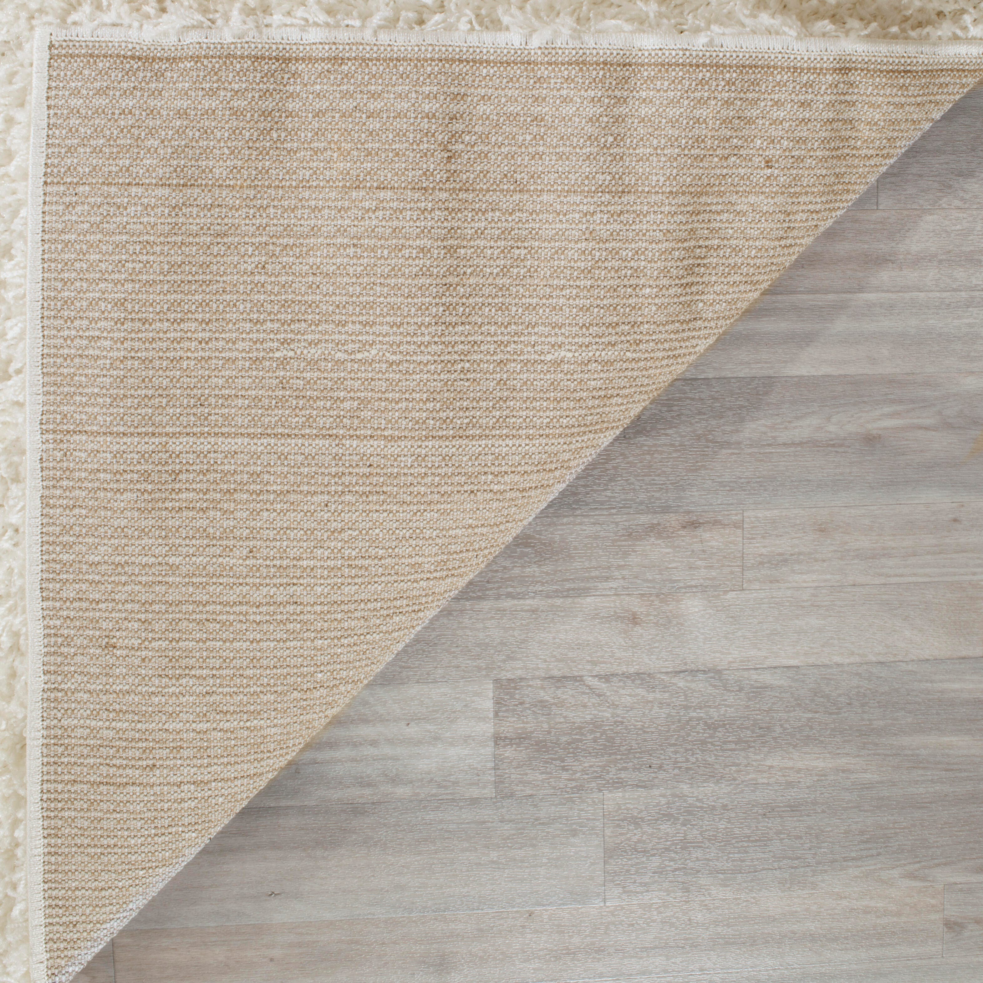 Safavieh Athens Shag Athens Shag 2'3" x 8' Runner, White, large