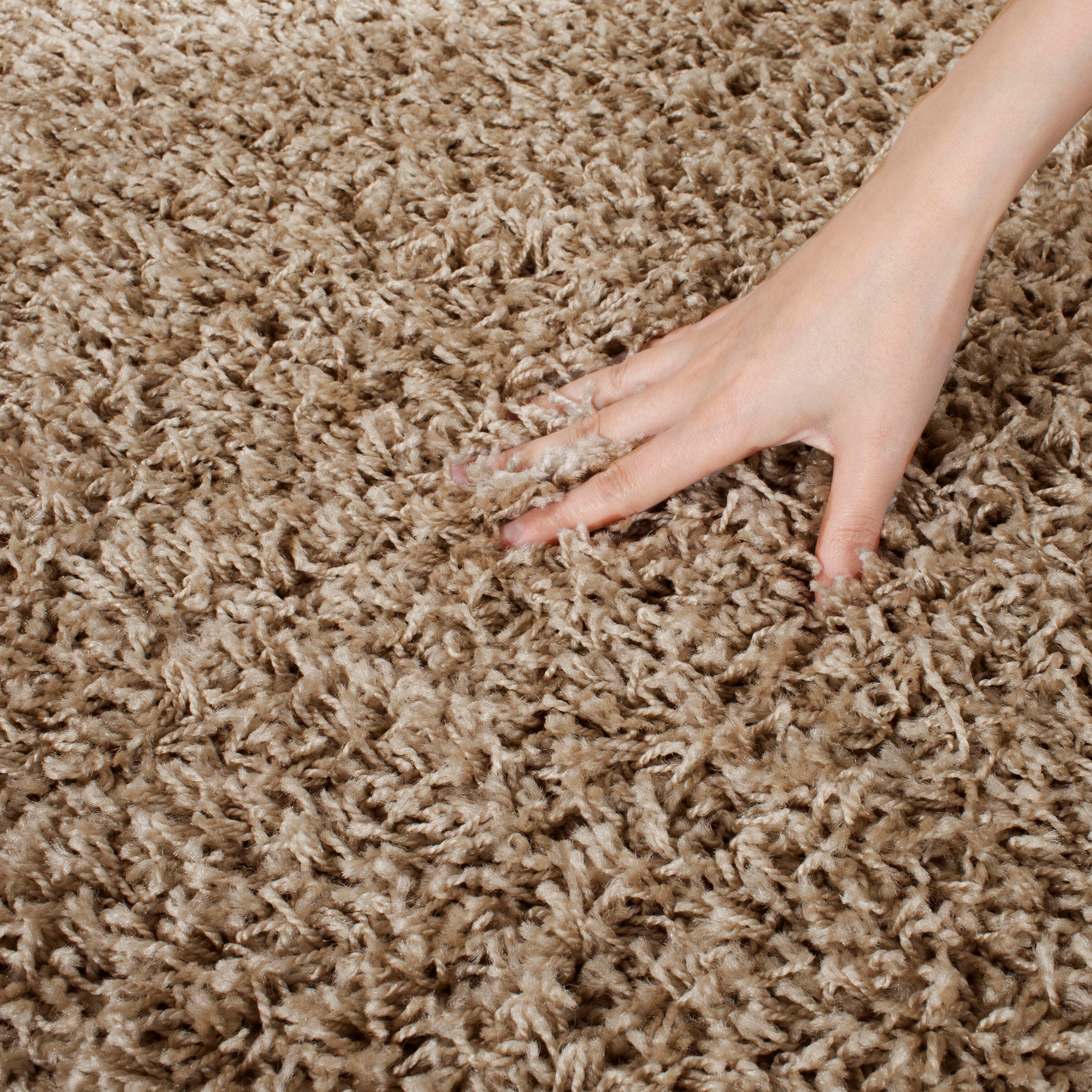 Safavieh Athens Shag Athens Shag 5'1" x 7'6" Area Rug, Tan, large