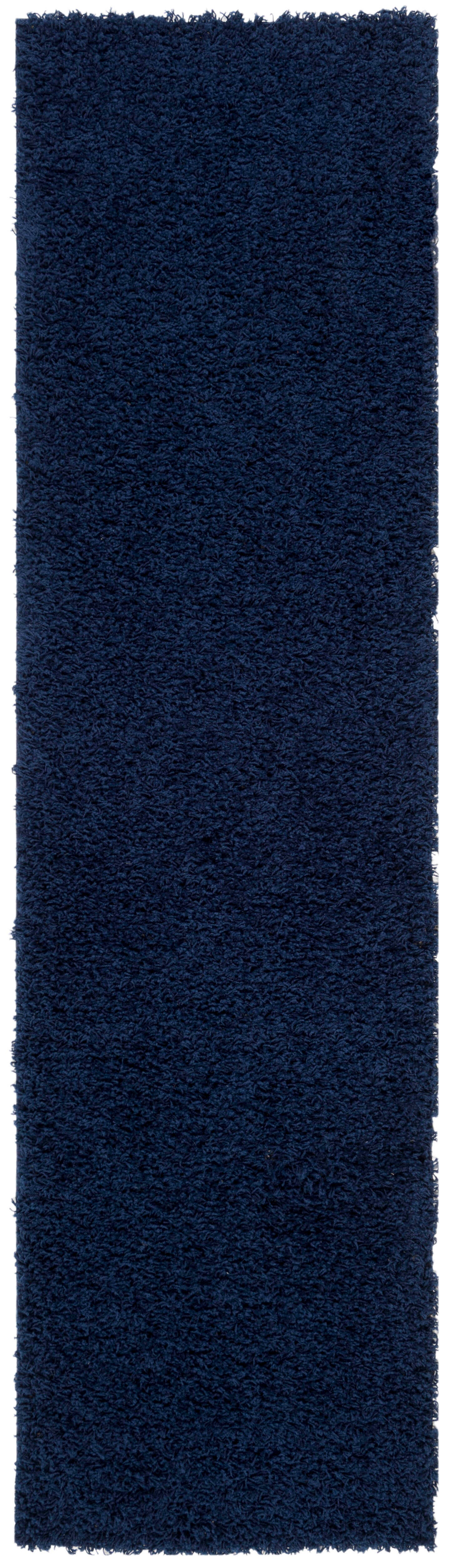 Safavieh Athens Shag Athens Shag 2'3" x 8' Runner, Blue, large