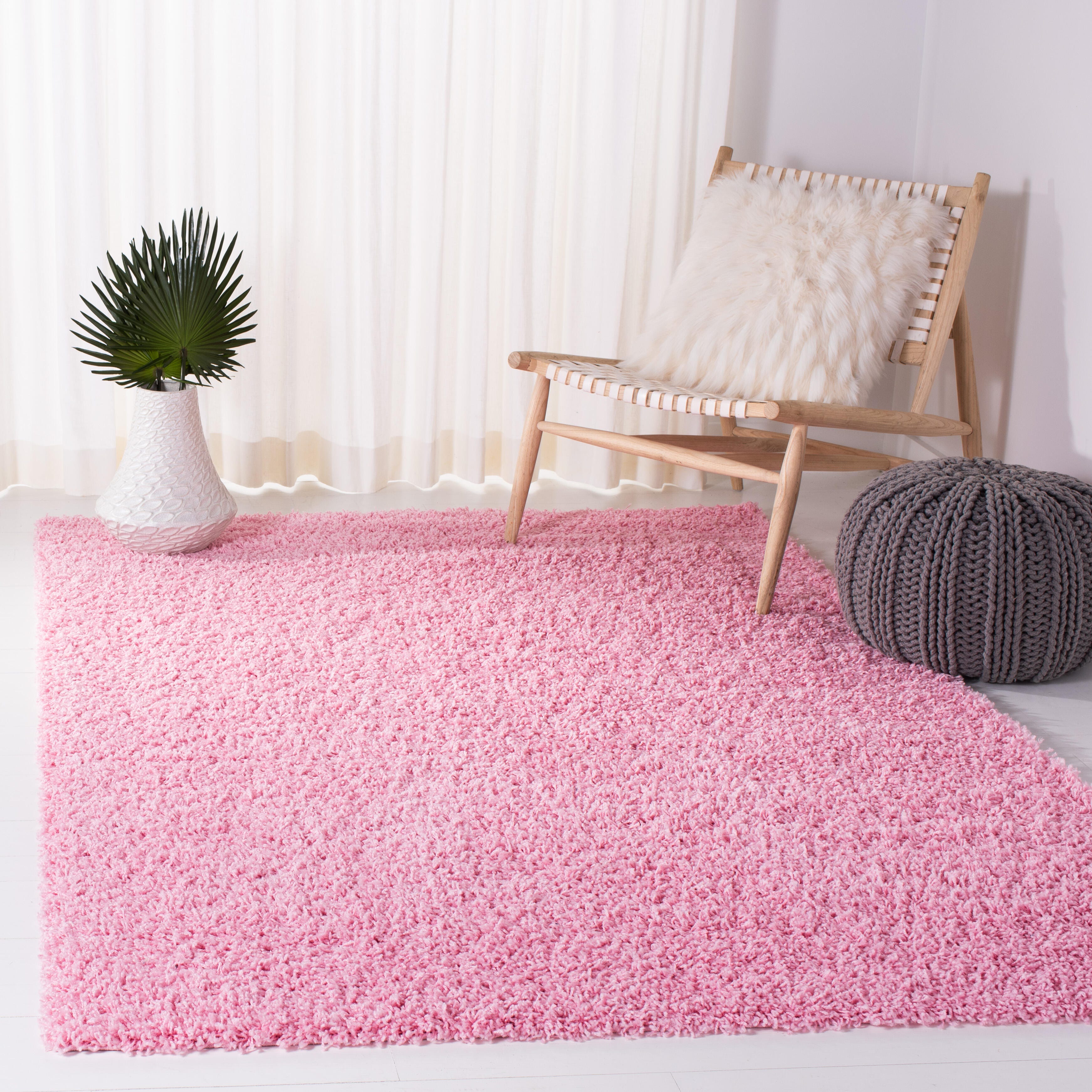 Safavieh Athens Shag 6' x 9' Area Rug, Pink, large