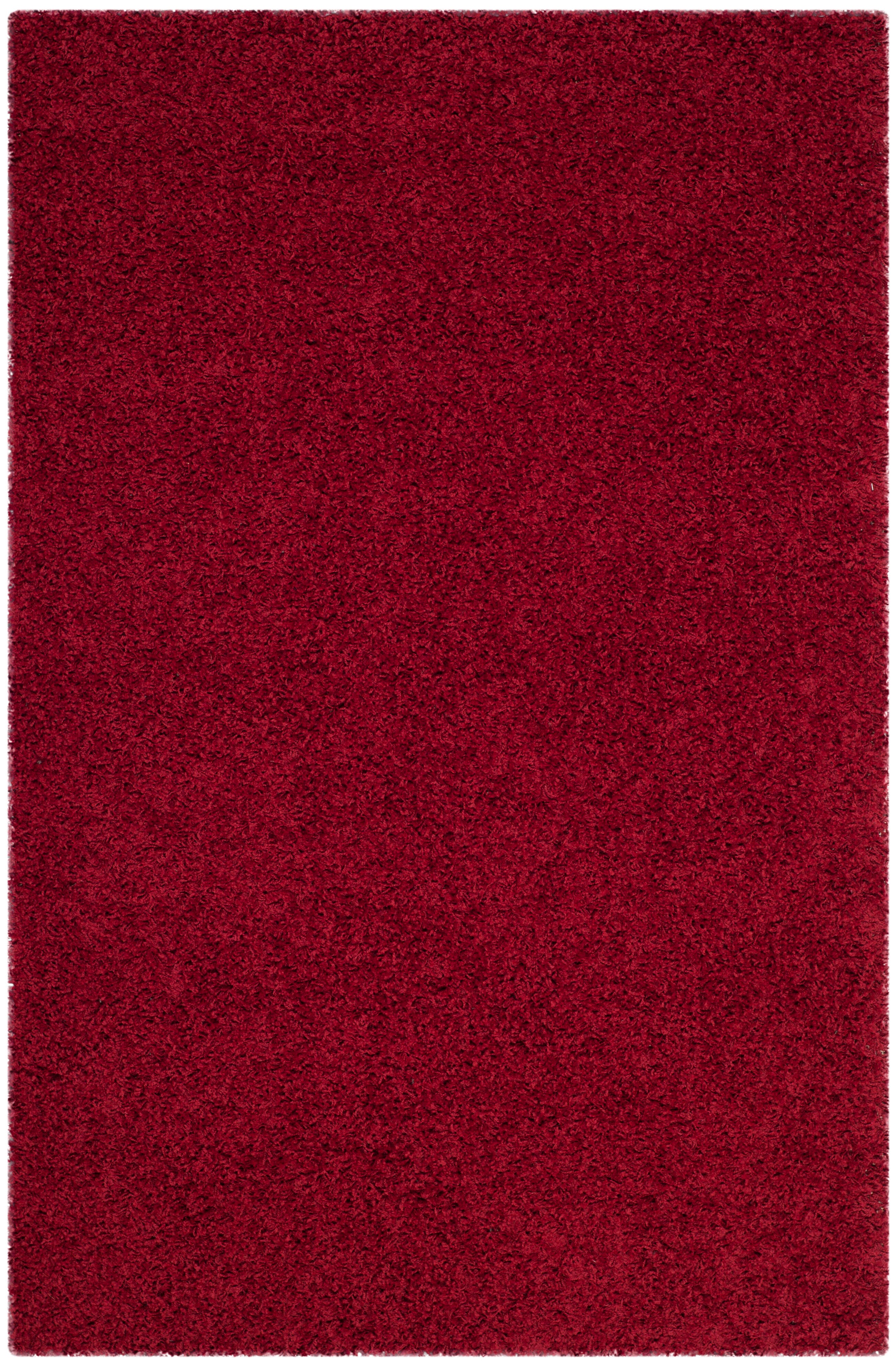 Safavieh Athens Shag 4' x 6' Area Rug, Red, large