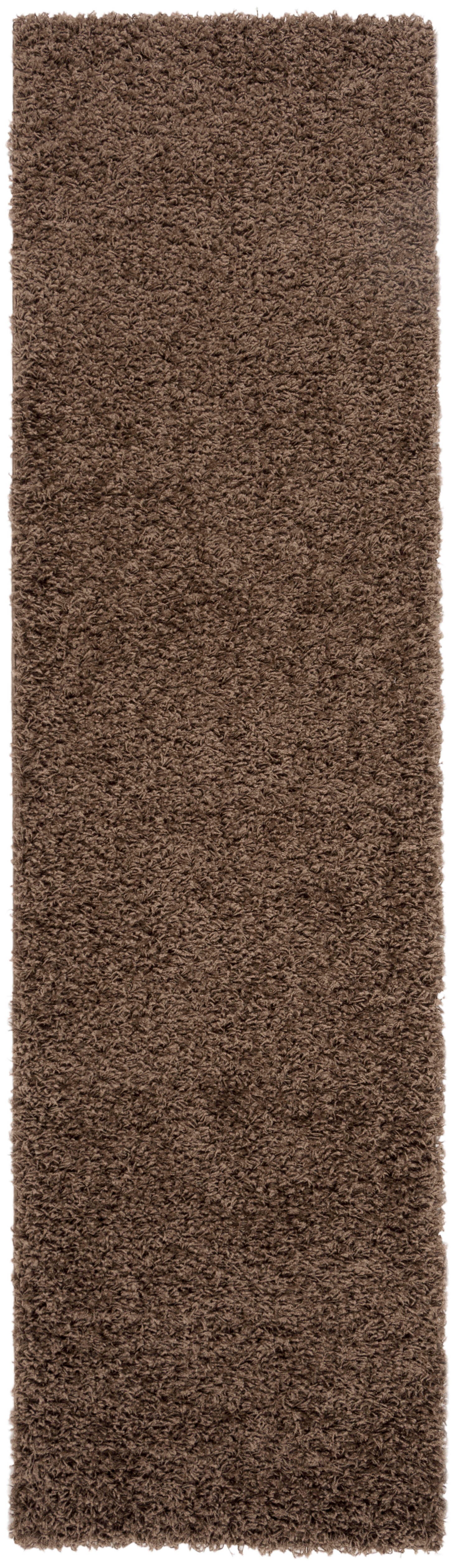 Safavieh Athens Shag Athens Shag 2'3" x 8' Runner, Coffee, large